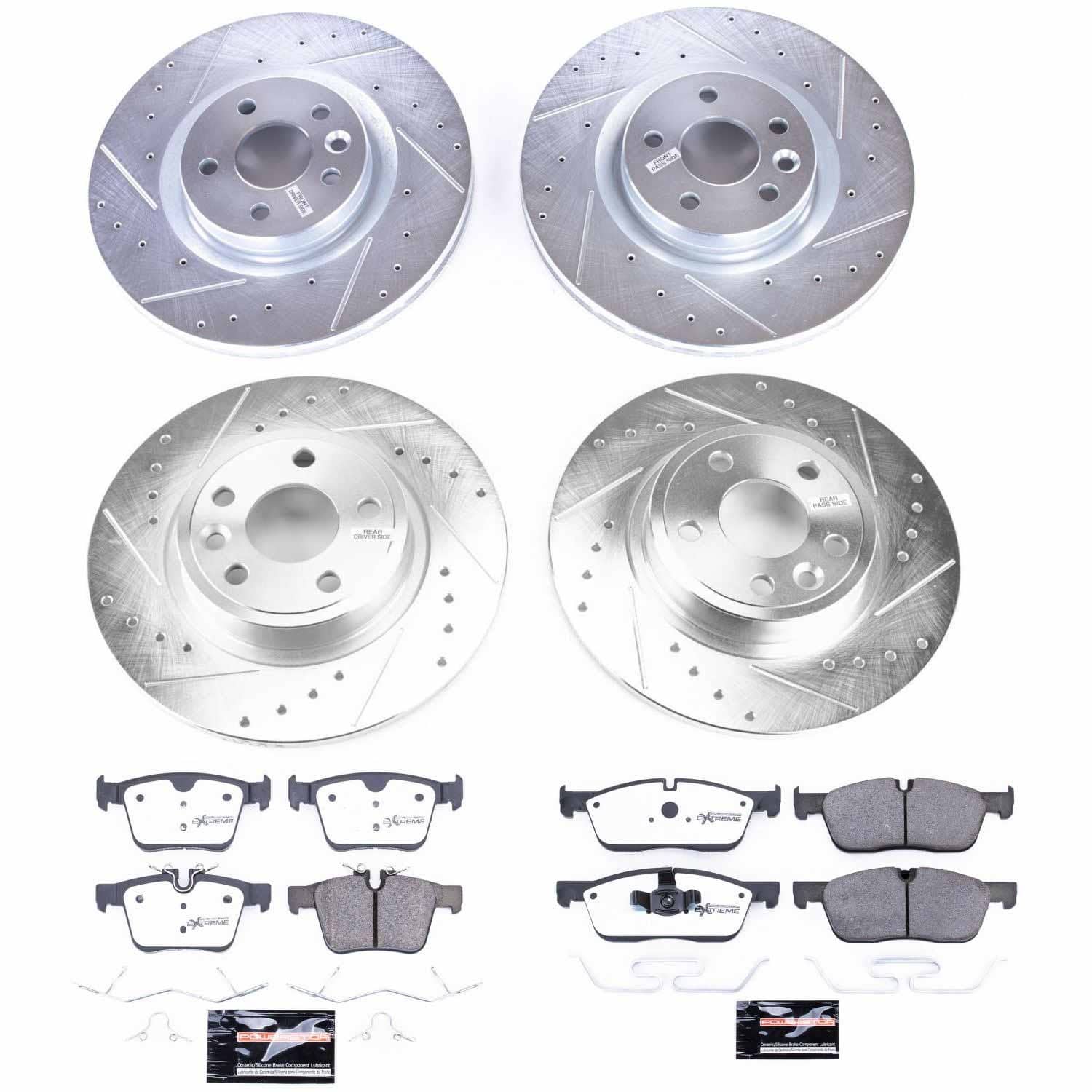 Power Stop - K8108-36 - Front and Rear - Disc Brake Pad and Rotor Kit
