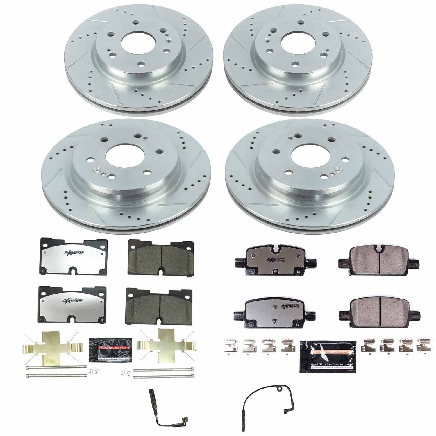 Power Stop - K8171-36 - Front and Rear - Disc Brake Pad and Rotor Kit