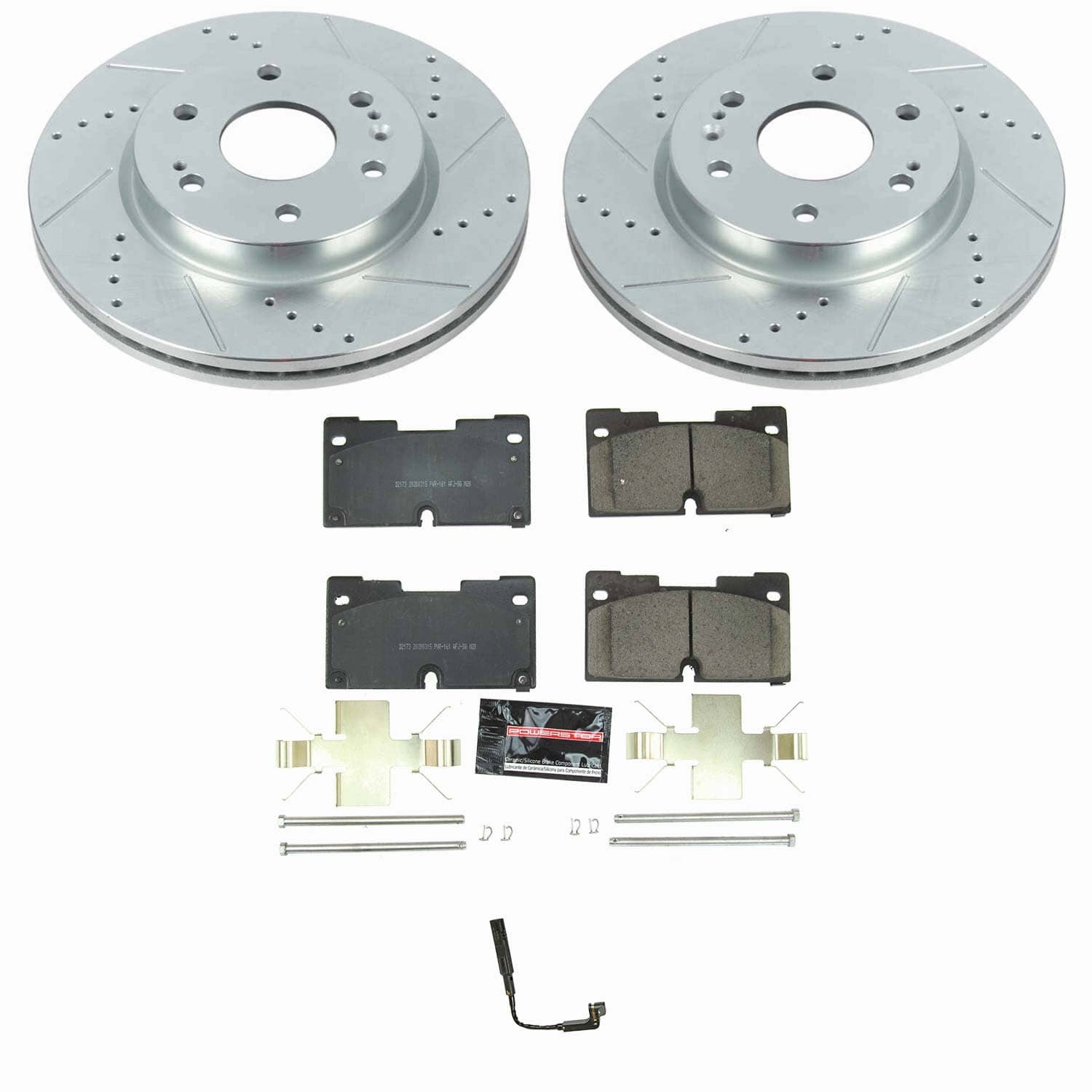 Power Stop - K8172 - Front - Disc Brake Pad and Rotor Kit