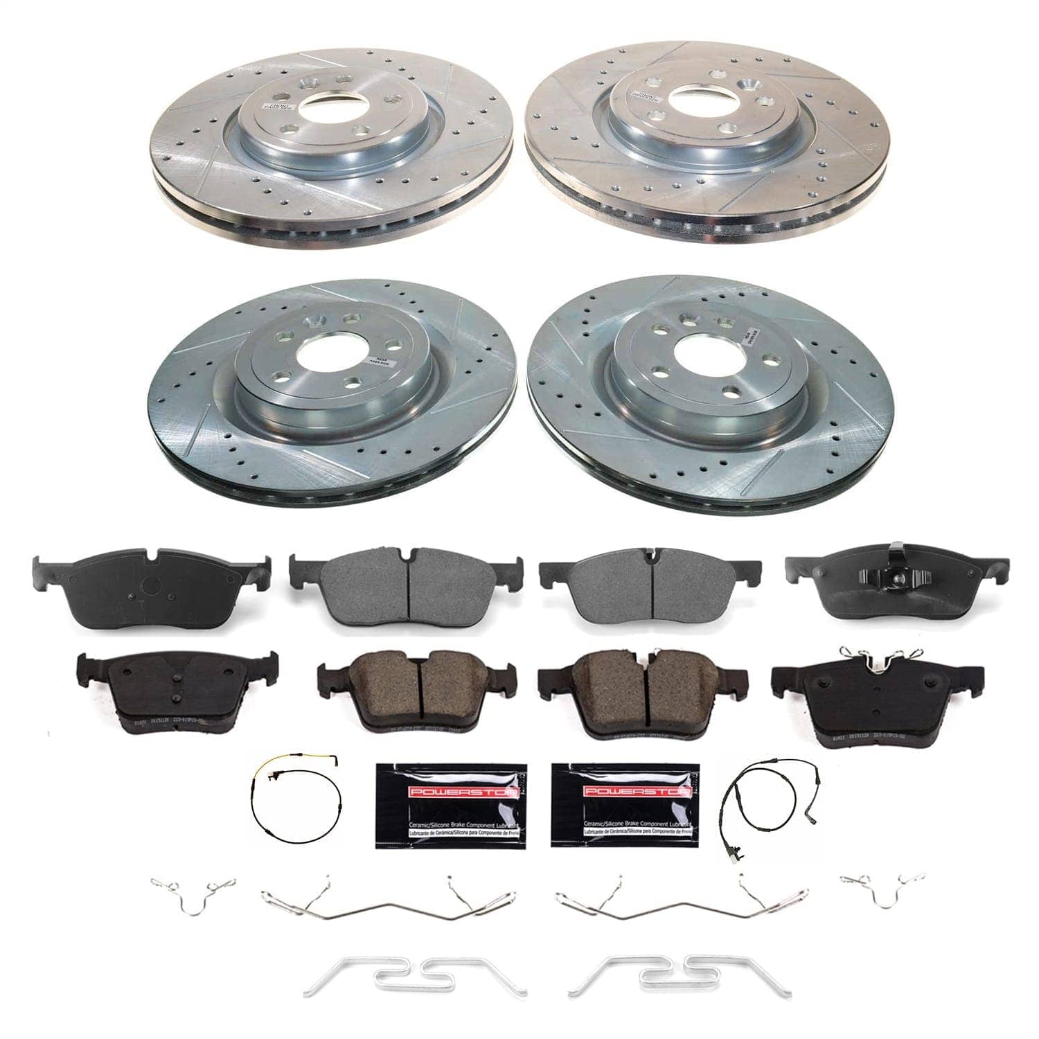 Power Stop - K8203 - Front and Rear - Disc Brake Pad and Rotor Kit