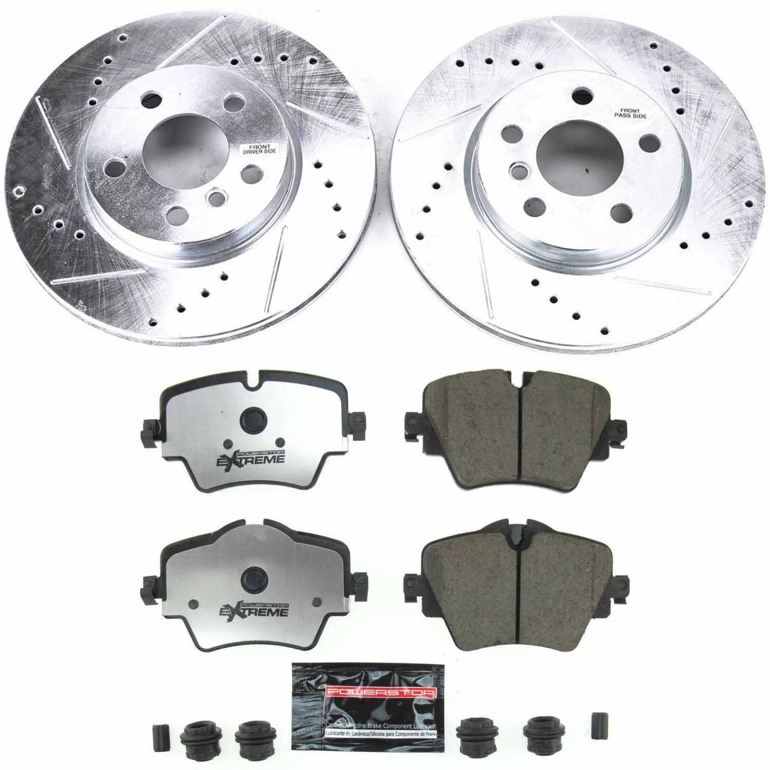 Power Stop - K8323-26 - Front - Disc Brake Pad and Rotor Kit