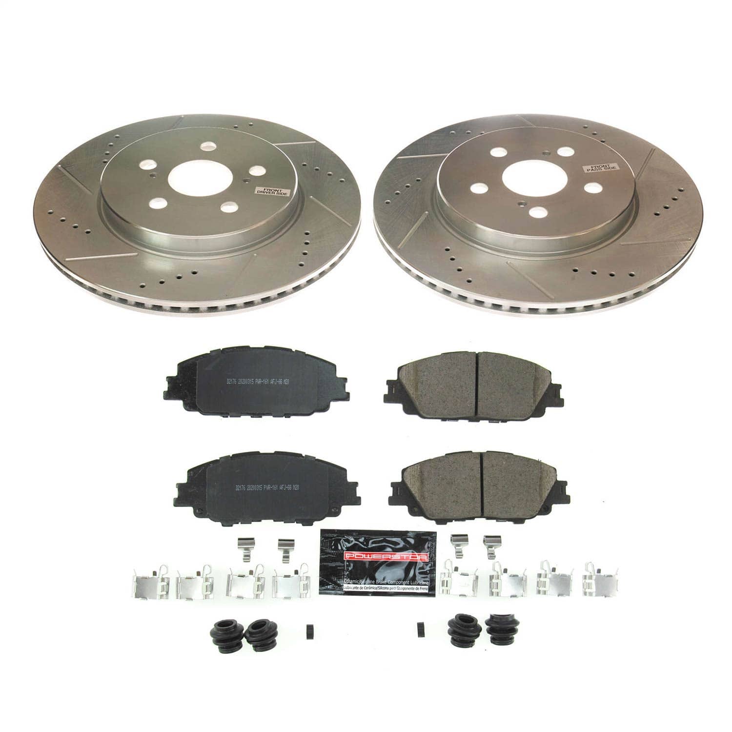 Power Stop - K8328 - Front - Disc Brake Pad and Rotor Kit