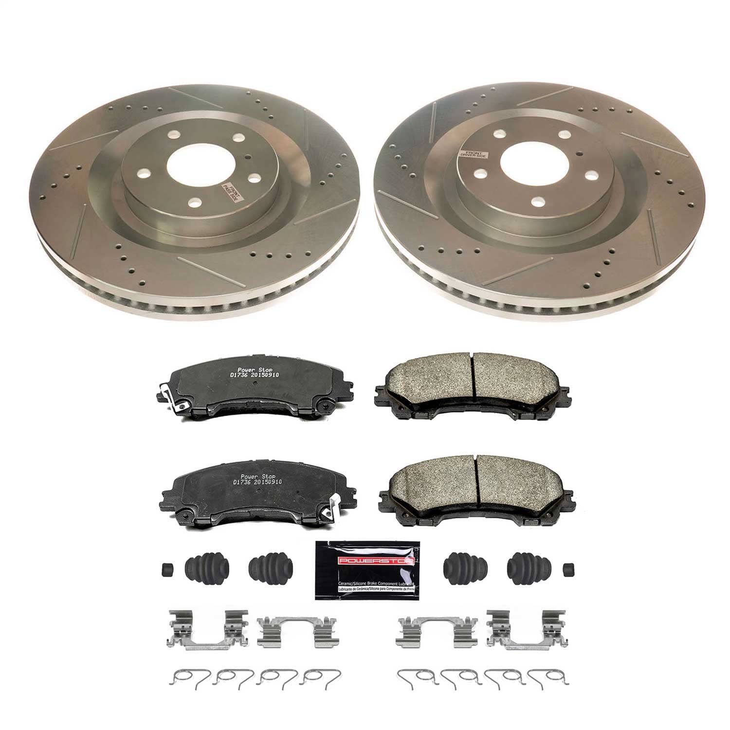 Power Stop - K8415 - Front - Disc Brake Pad and Rotor Kit
