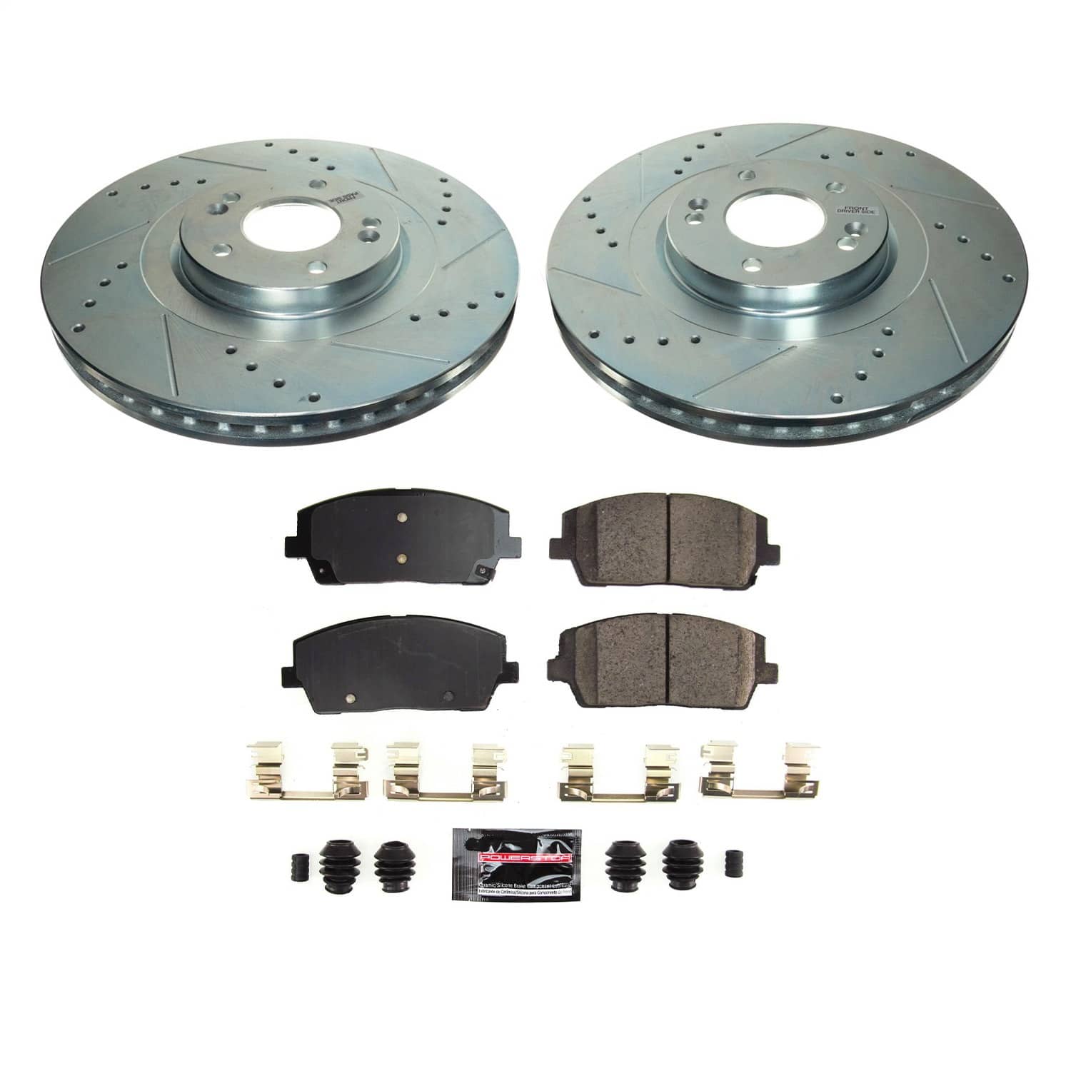 Power Stop - K8750 - Front - Disc Brake Pad and Rotor Kit