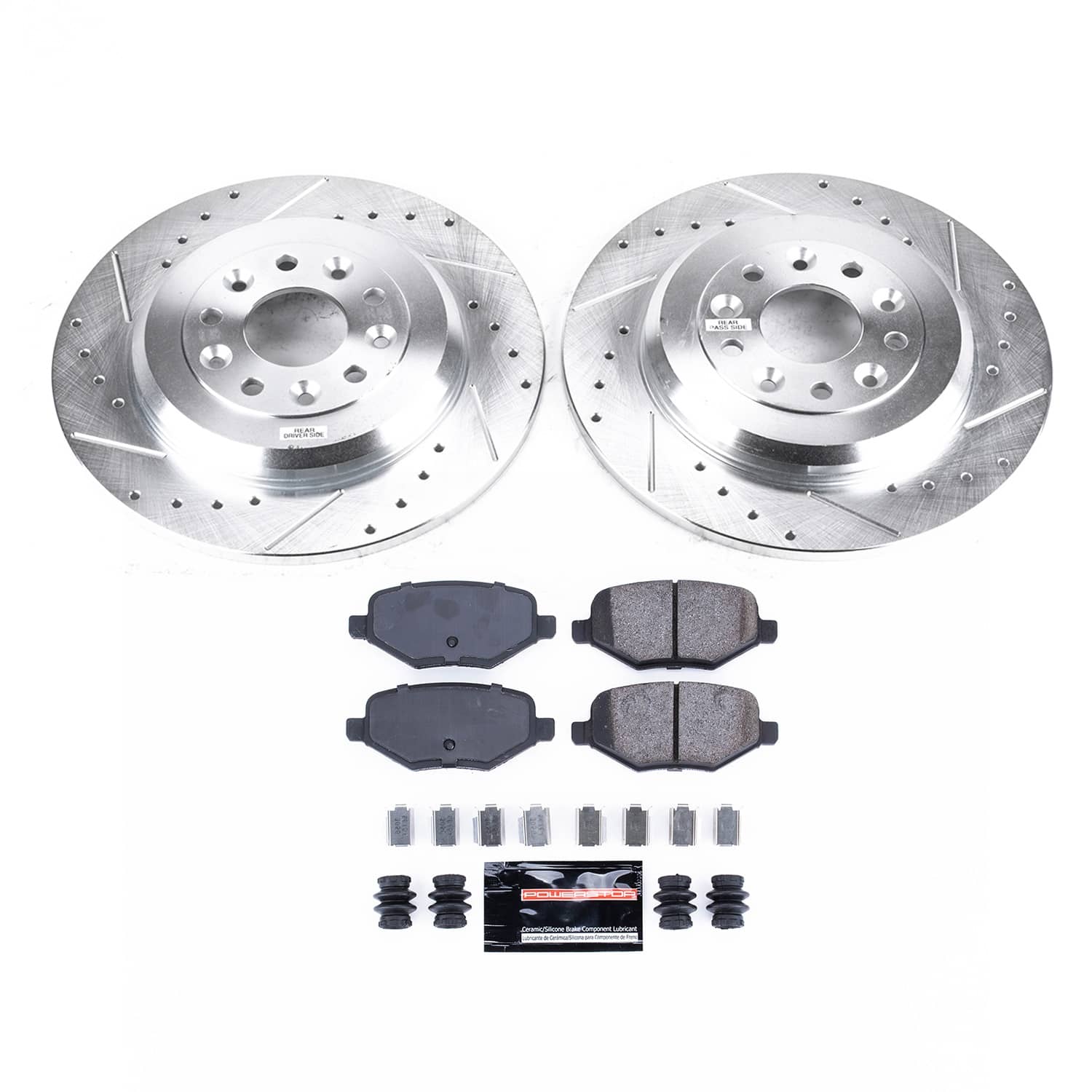 Power Stop - K8846 - Rear - Disc Brake Pad and Rotor Kit