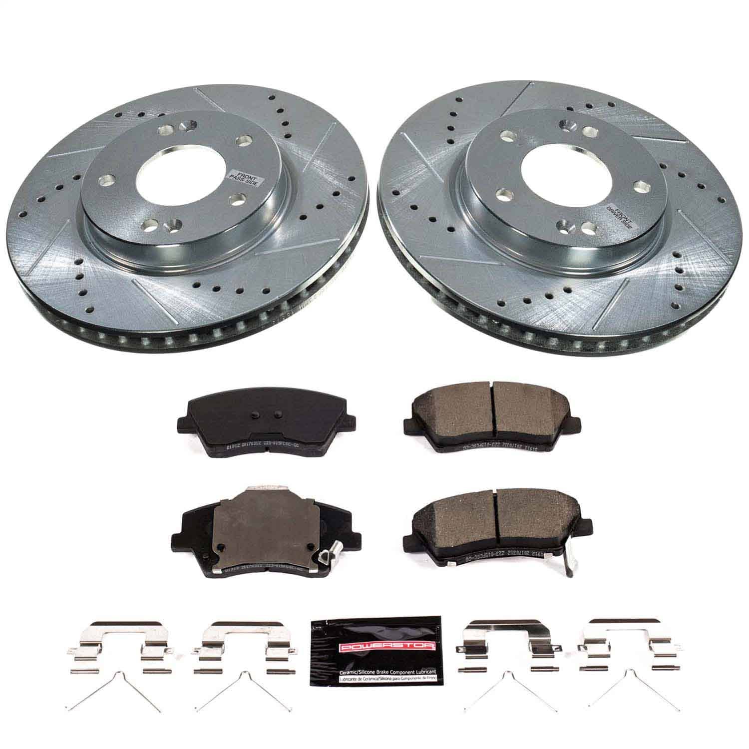 Power Stop - K9239 - Front - Disc Brake Pad and Rotor Kit