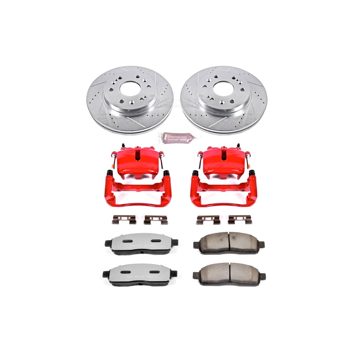 Power Stop - KC1943A-36 - Front - Disc Brake Pad/Caliper and Rotor Kit