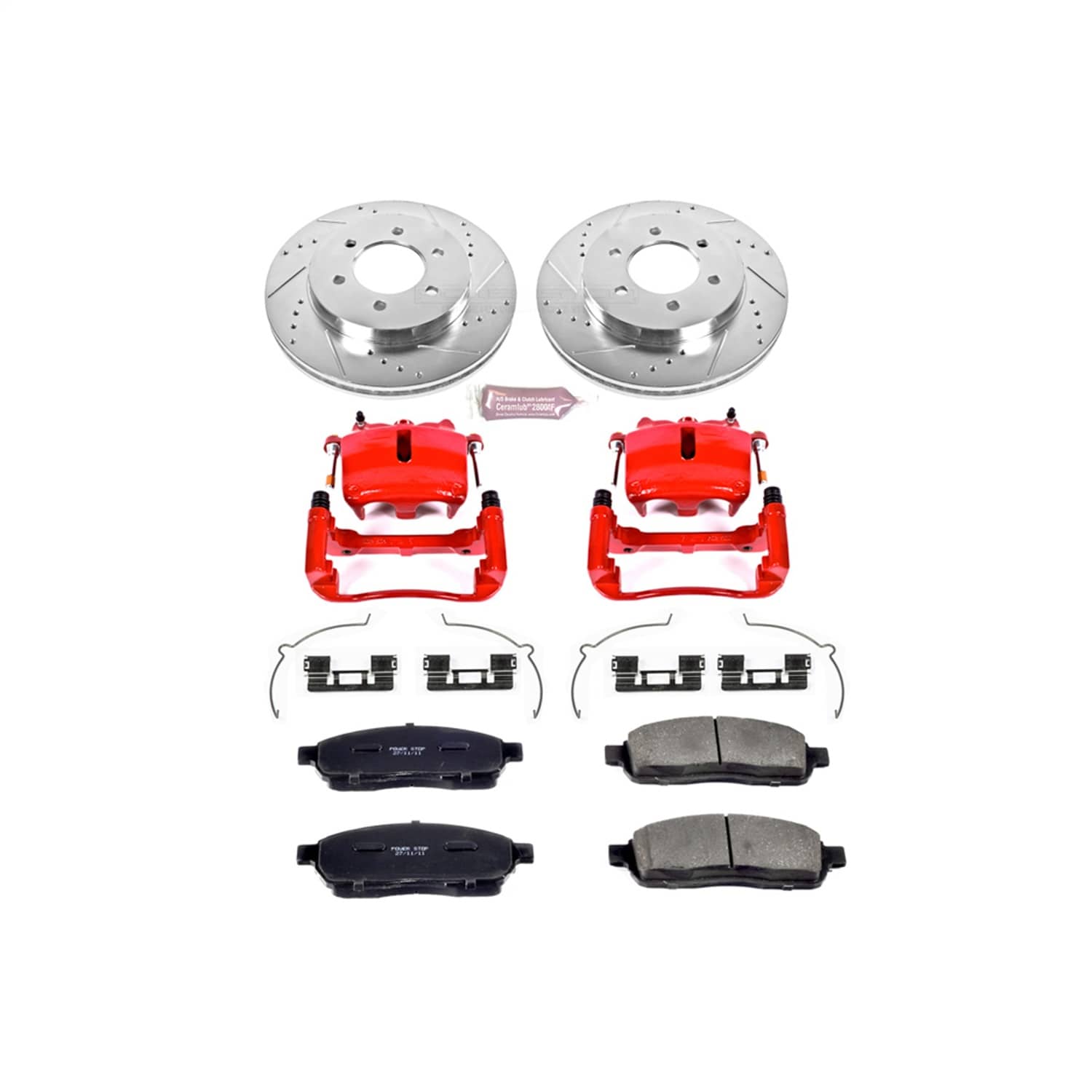 Power Stop - KC1943A - Front - Disc Brake Pad/Caliper and Rotor Kit