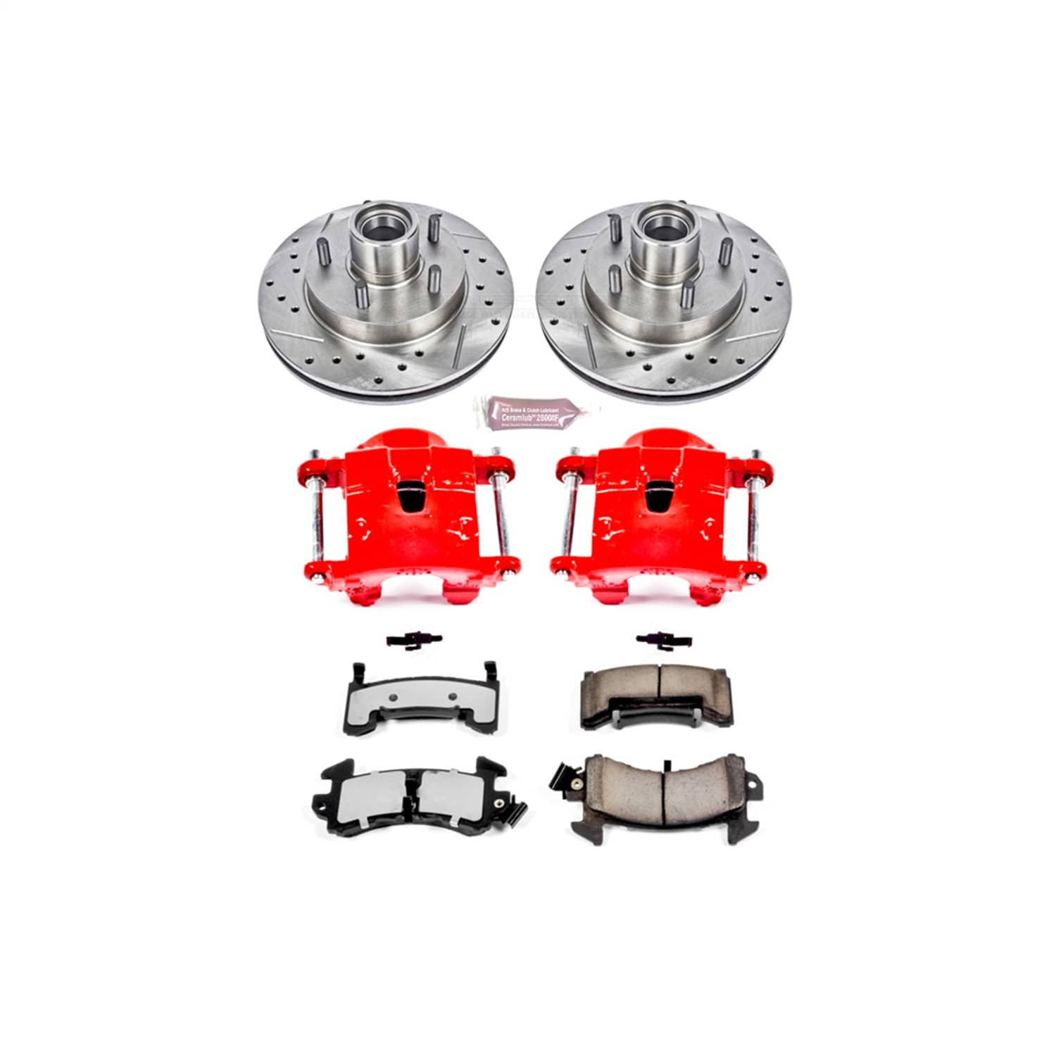 Power Stop - KC1985-36 - Front - Disc Brake Pad/Caliper and Rotor Kit