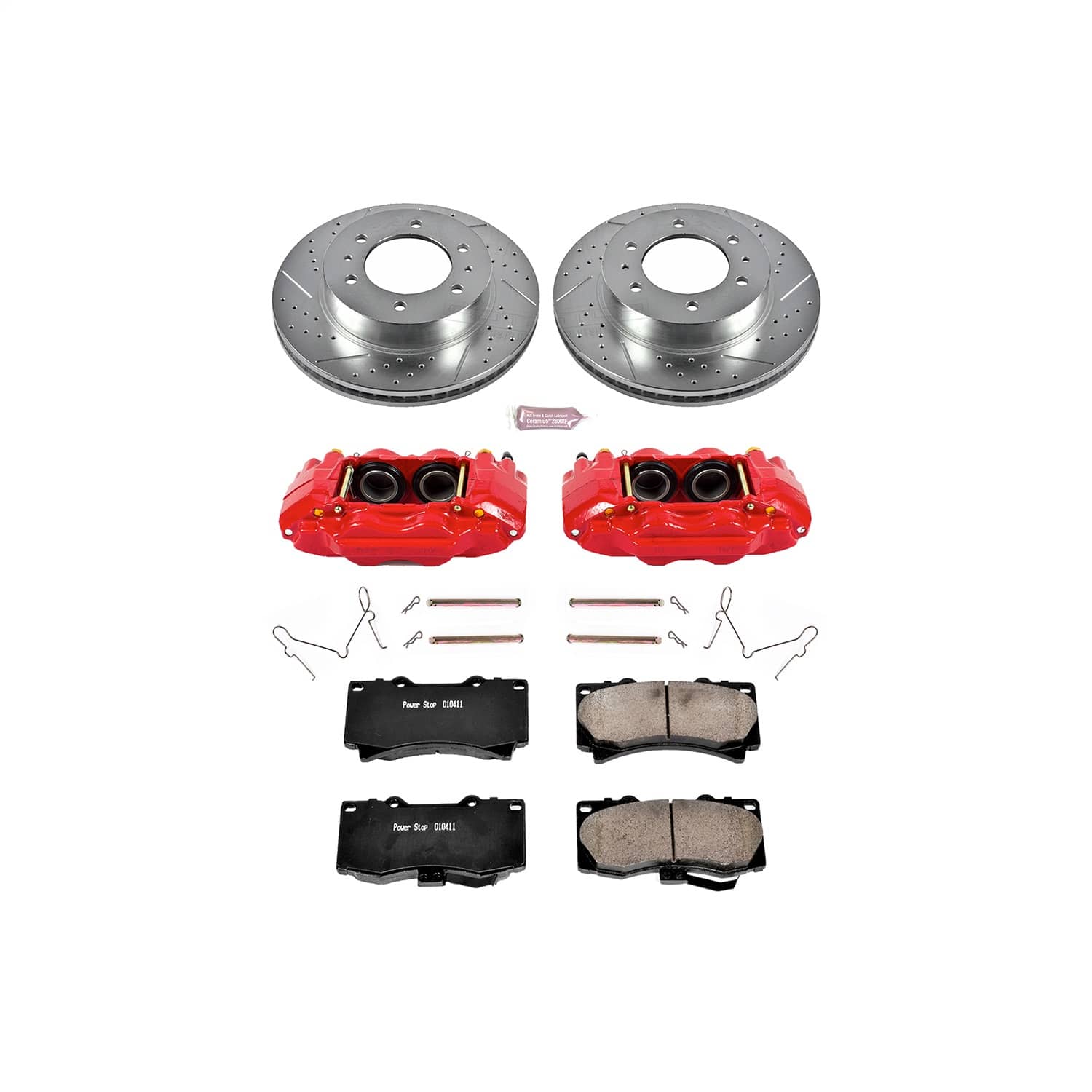 Power Stop - KC3035 - Front - Disc Brake Pad/Caliper and Rotor Kit