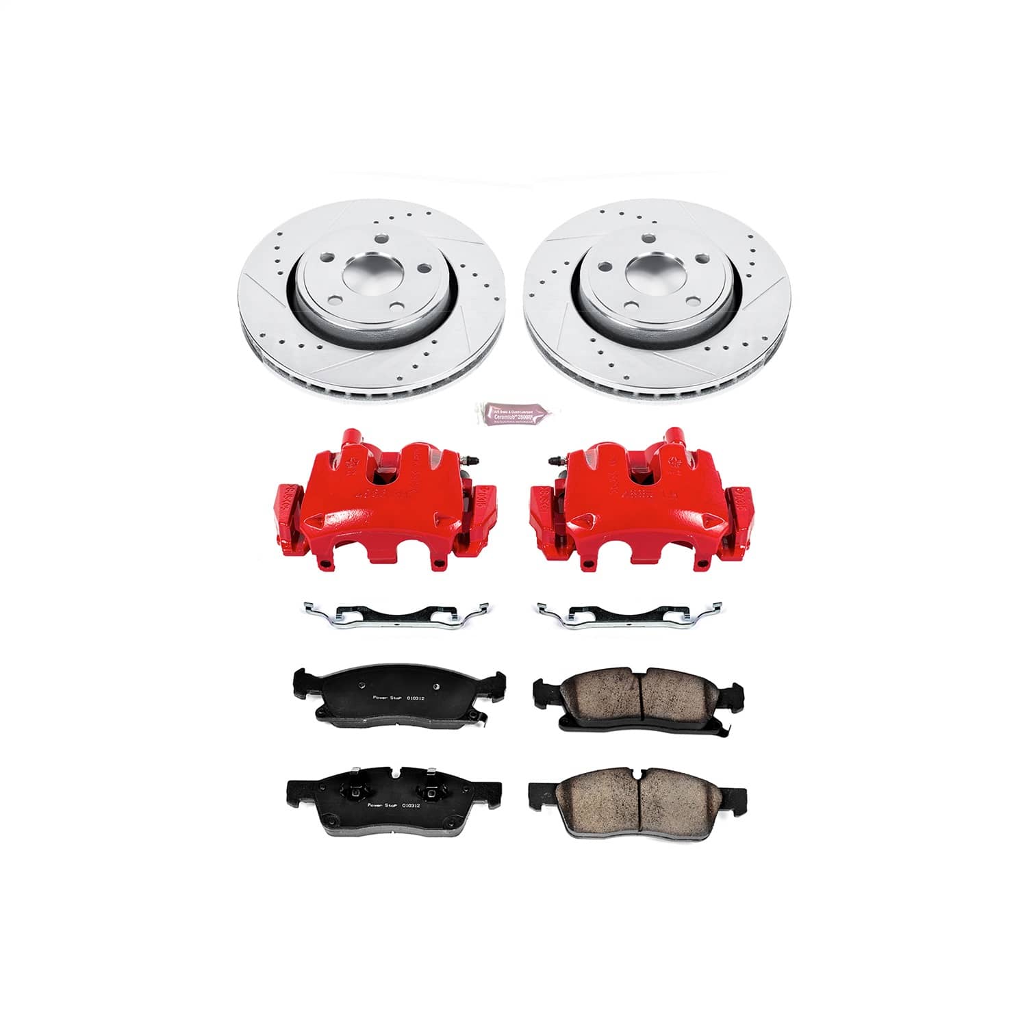 Power Stop - KC5951 - Front - Disc Brake Pad/Caliper and Rotor Kit