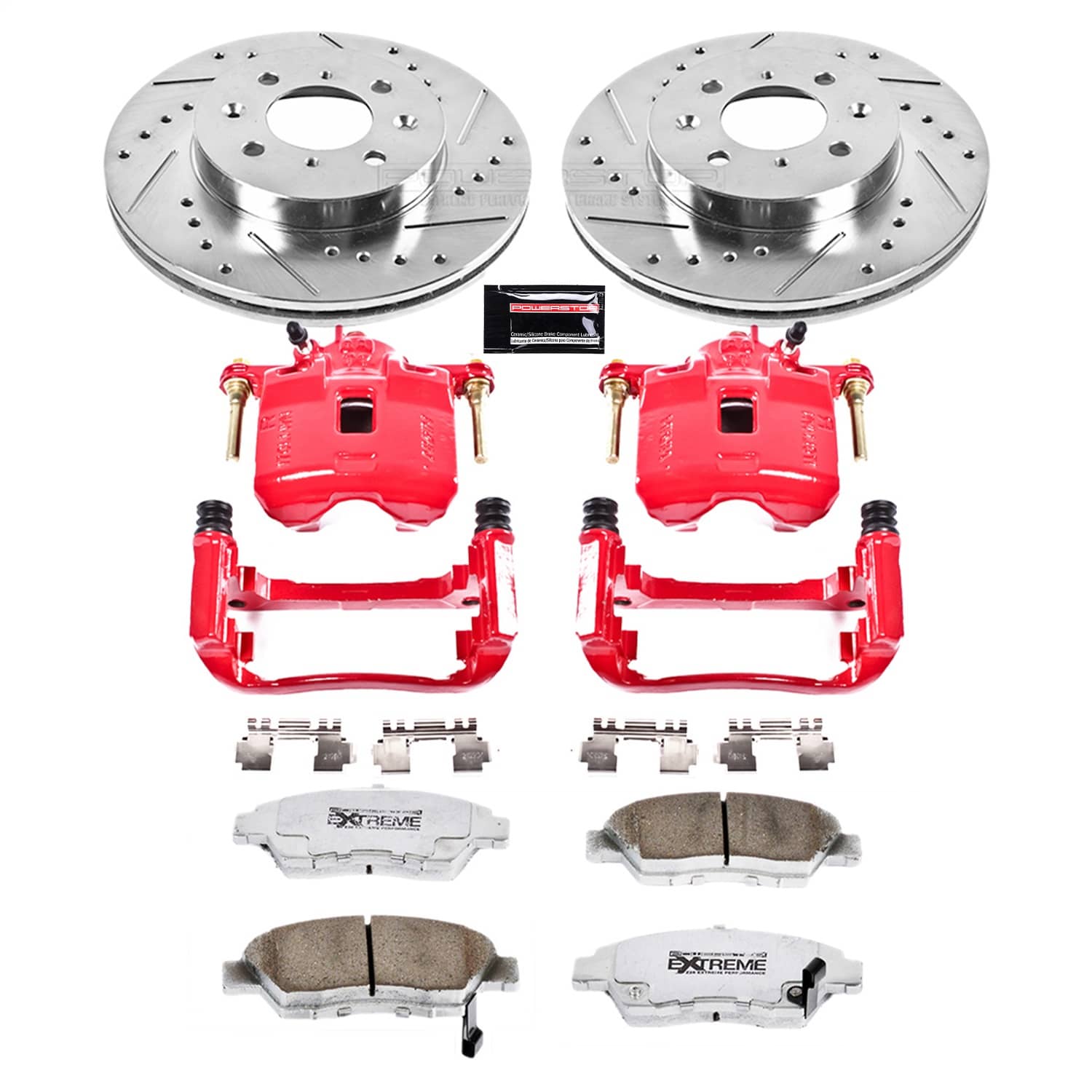 Power Stop - KC694-26 - Front - Disc Brake Pad/Caliper and Rotor Kit