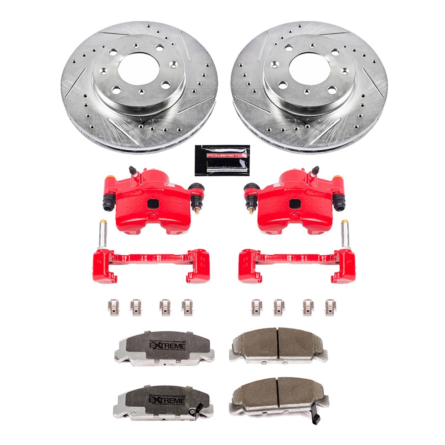 Power Stop - KC699-26 - Front - Disc Brake Pad/Caliper and Rotor Kit