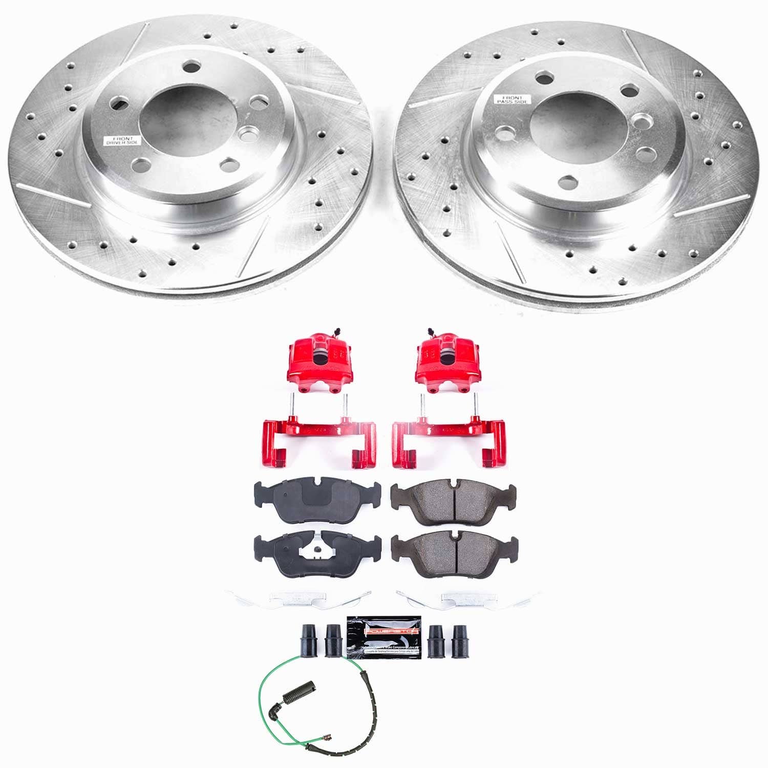 Power Stop - KC868 - Front - Disc Brake Pad/Caliper and Rotor Kit