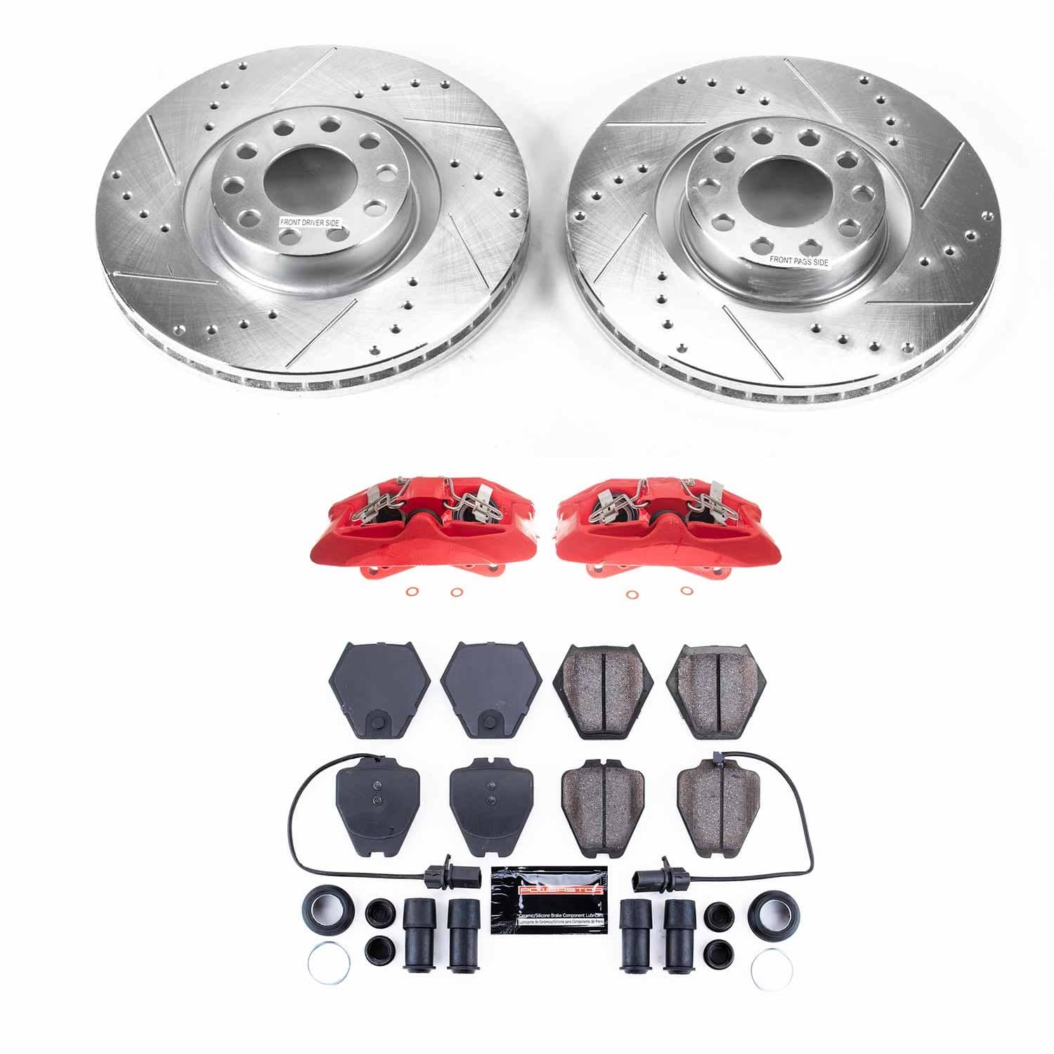 Power Stop - KC948 - Front - Disc Brake Pad/Caliper and Rotor Kit