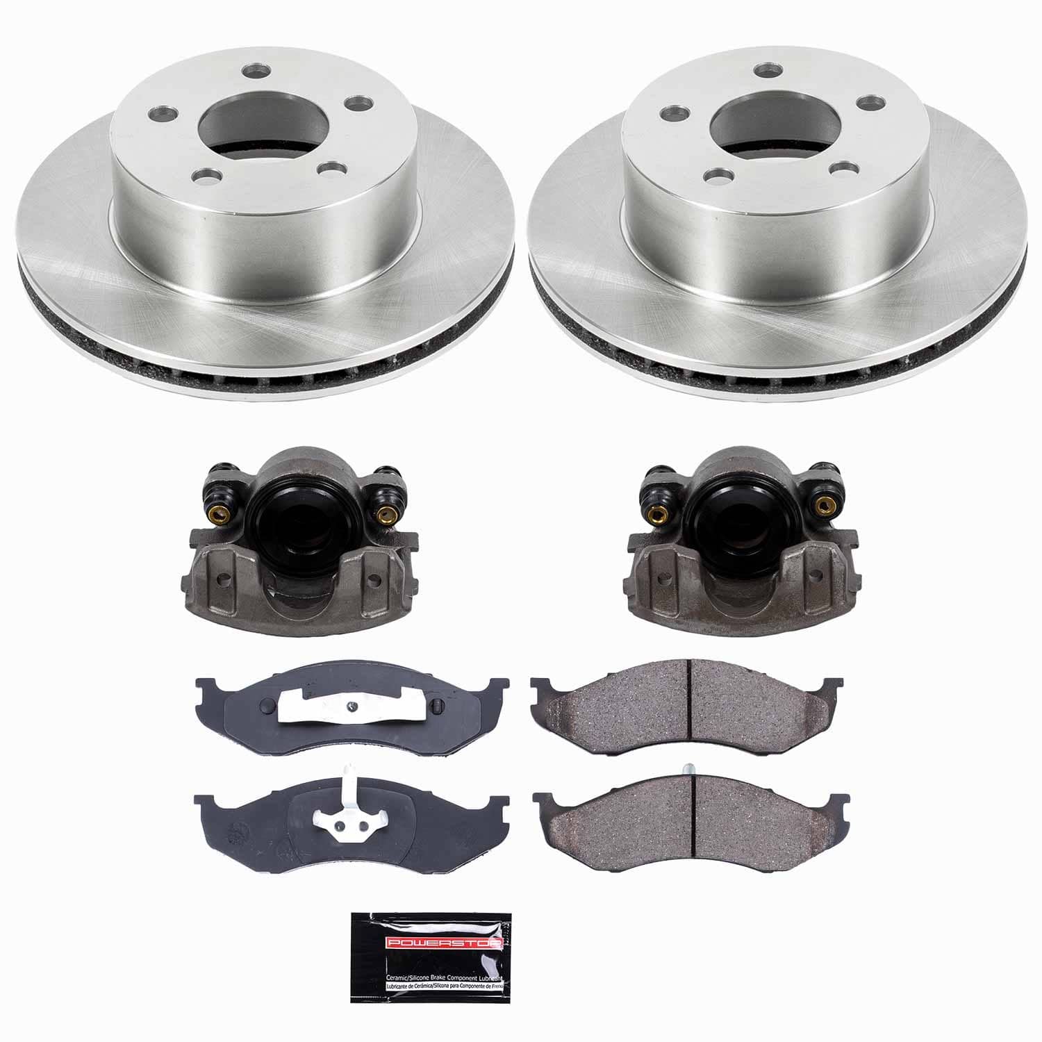 Power Stop - KCOE2119 - Front - Disc Brake Pad/Caliper and Rotor Kit
