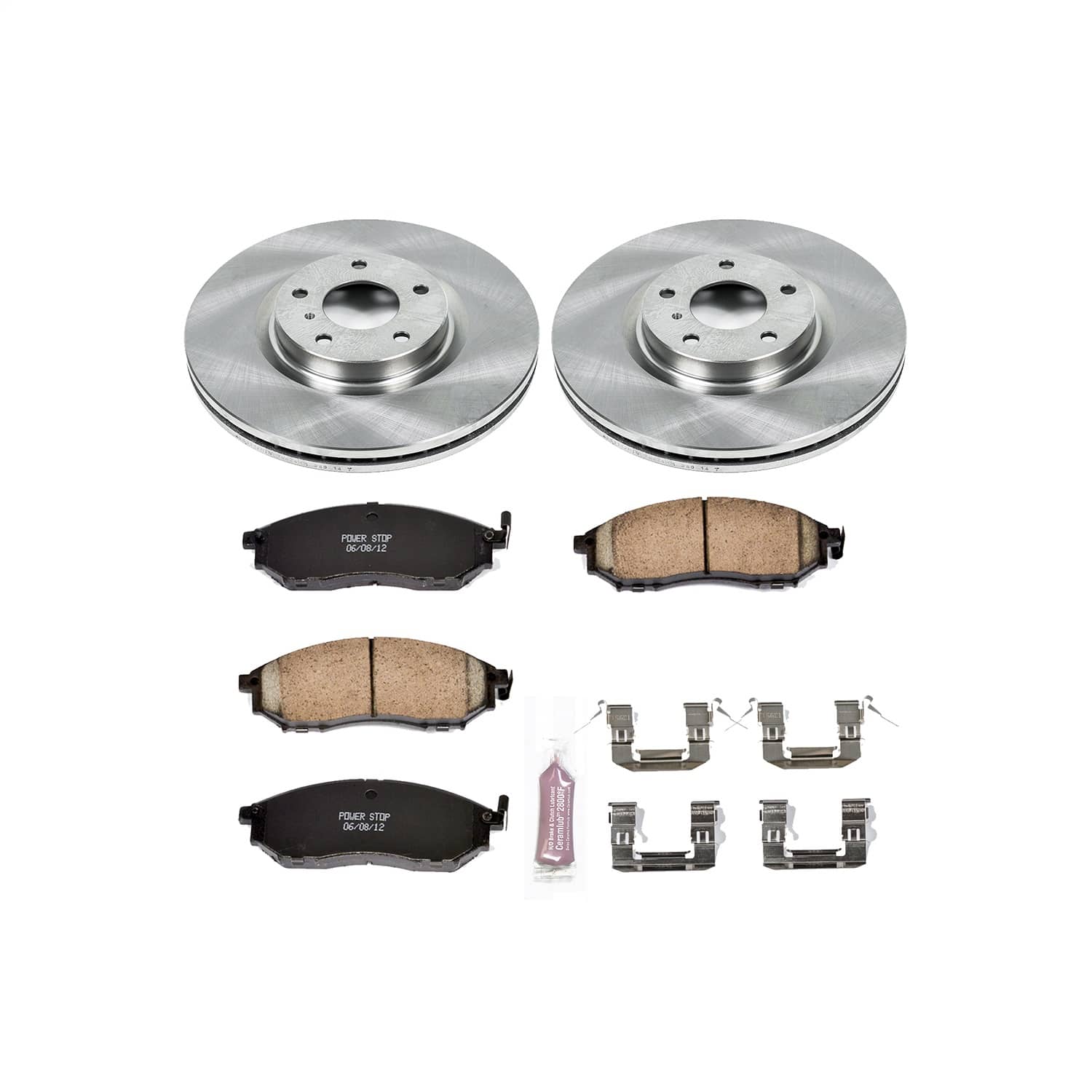 Power Stop - KOE112 - Front - Disc Brake Pad and Rotor Kit