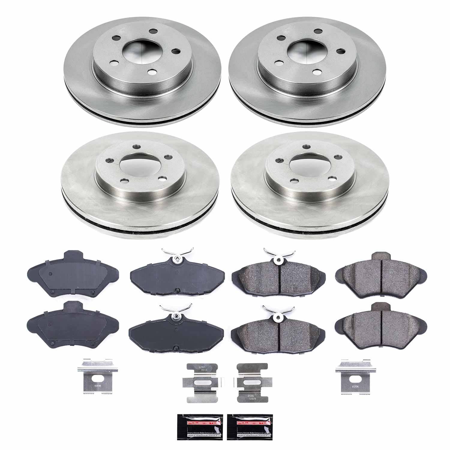 Power Stop - KOE1326 - Front and Rear - Disc Brake Pad and Rotor Kit