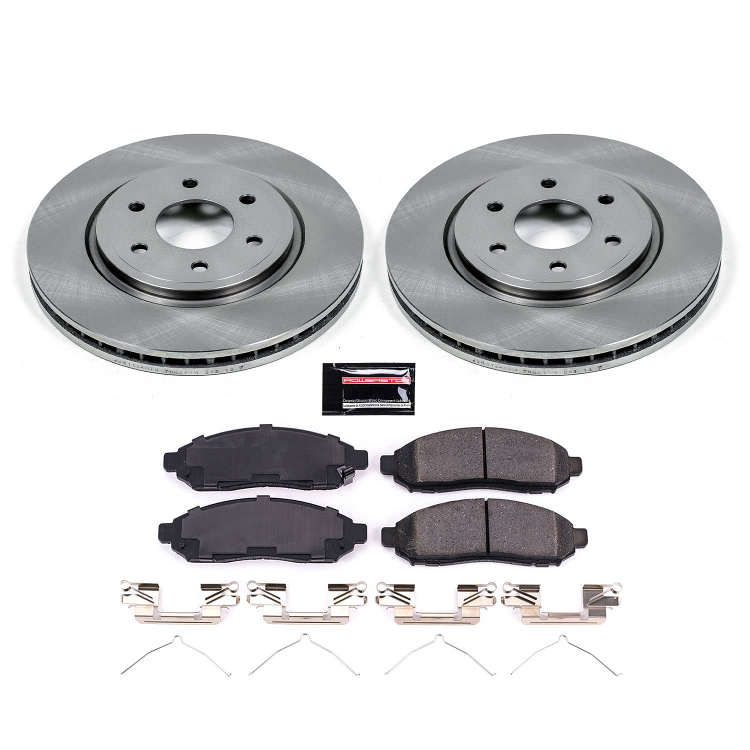 Power Stop - KOE142 - Front - Disc Brake Pad and Rotor Kit