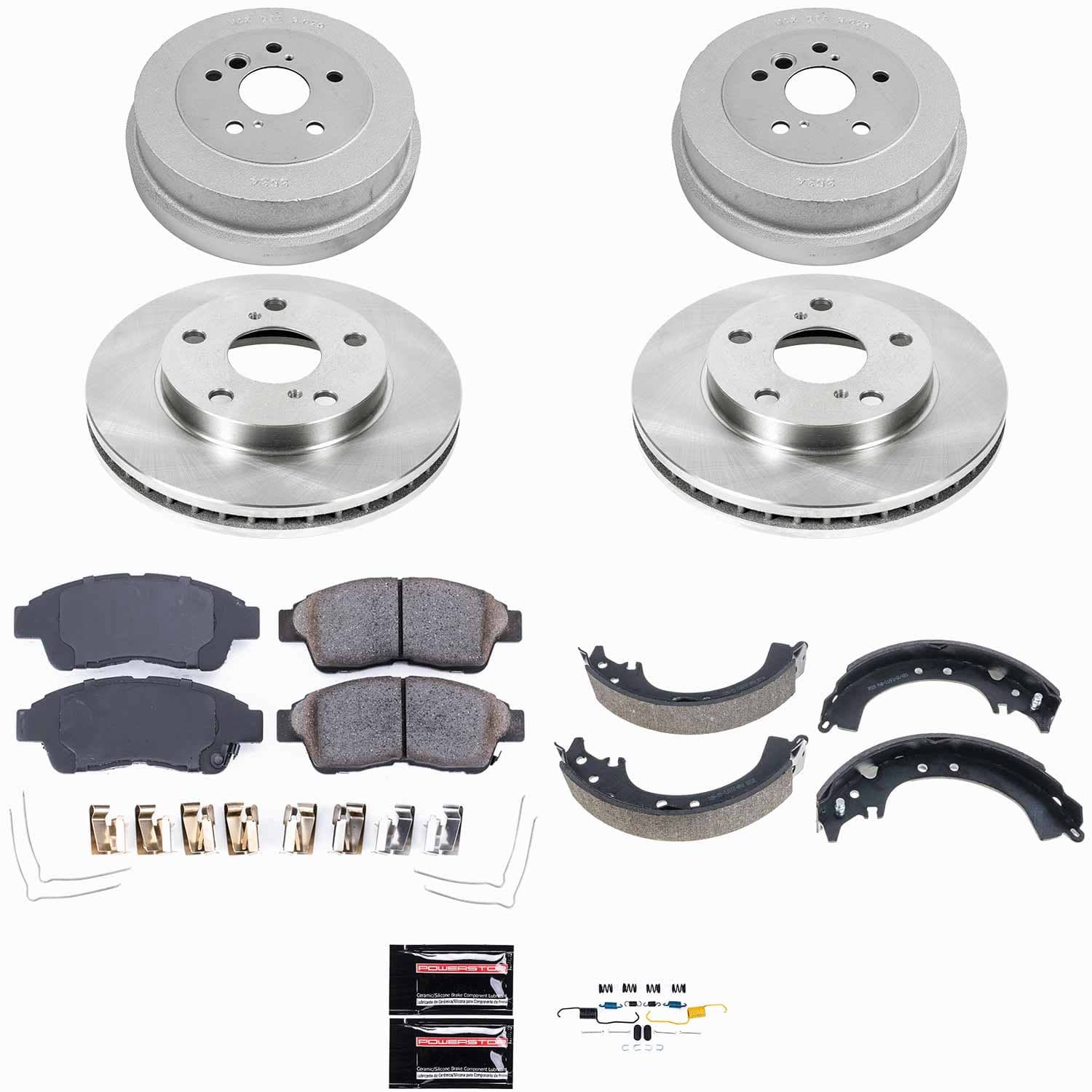 Power Stop - KOE15059DK - Complete Vehicle Disc/Drum Brake Kit