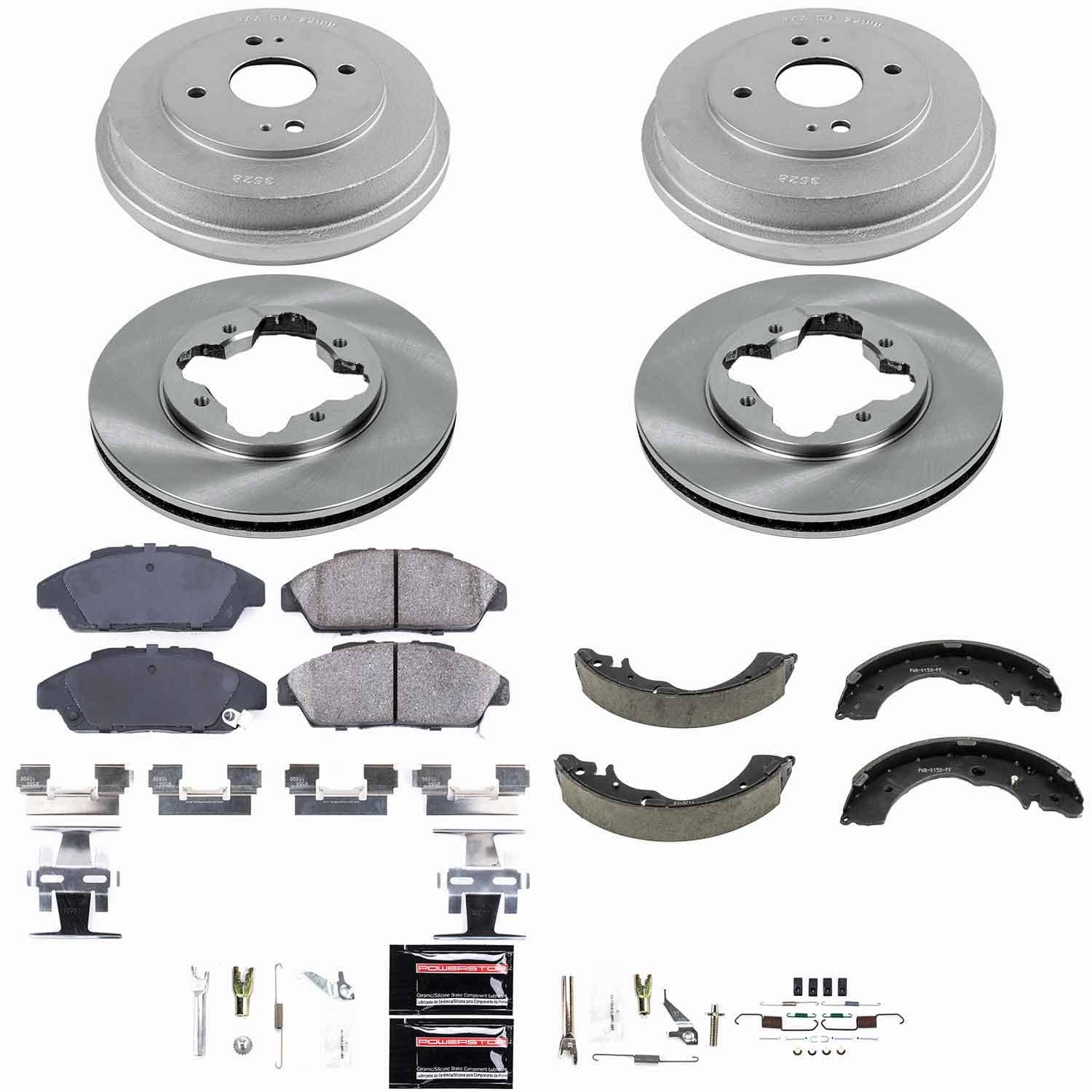 Power Stop - KOE15104DK - Complete Vehicle Disc/Drum Brake Kit