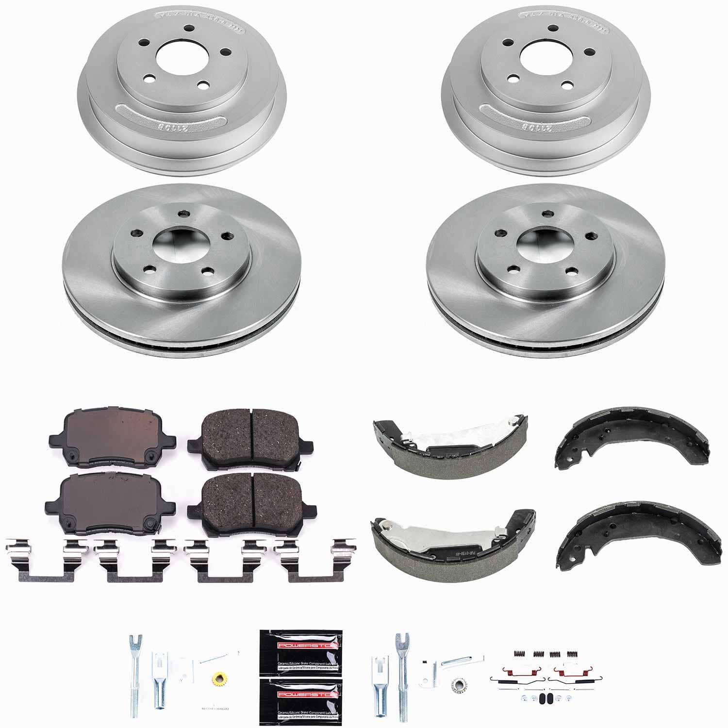 Power Stop - KOE15225DK - Complete Vehicle Disc/Drum Brake Kit