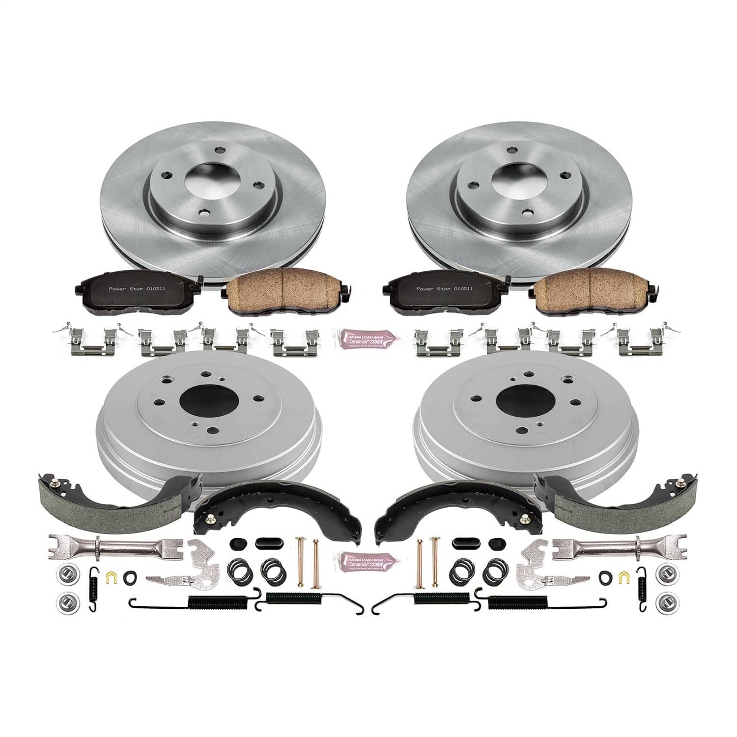 Power Stop - KOE15252DK - Complete Vehicle Disc/Drum Brake Kit