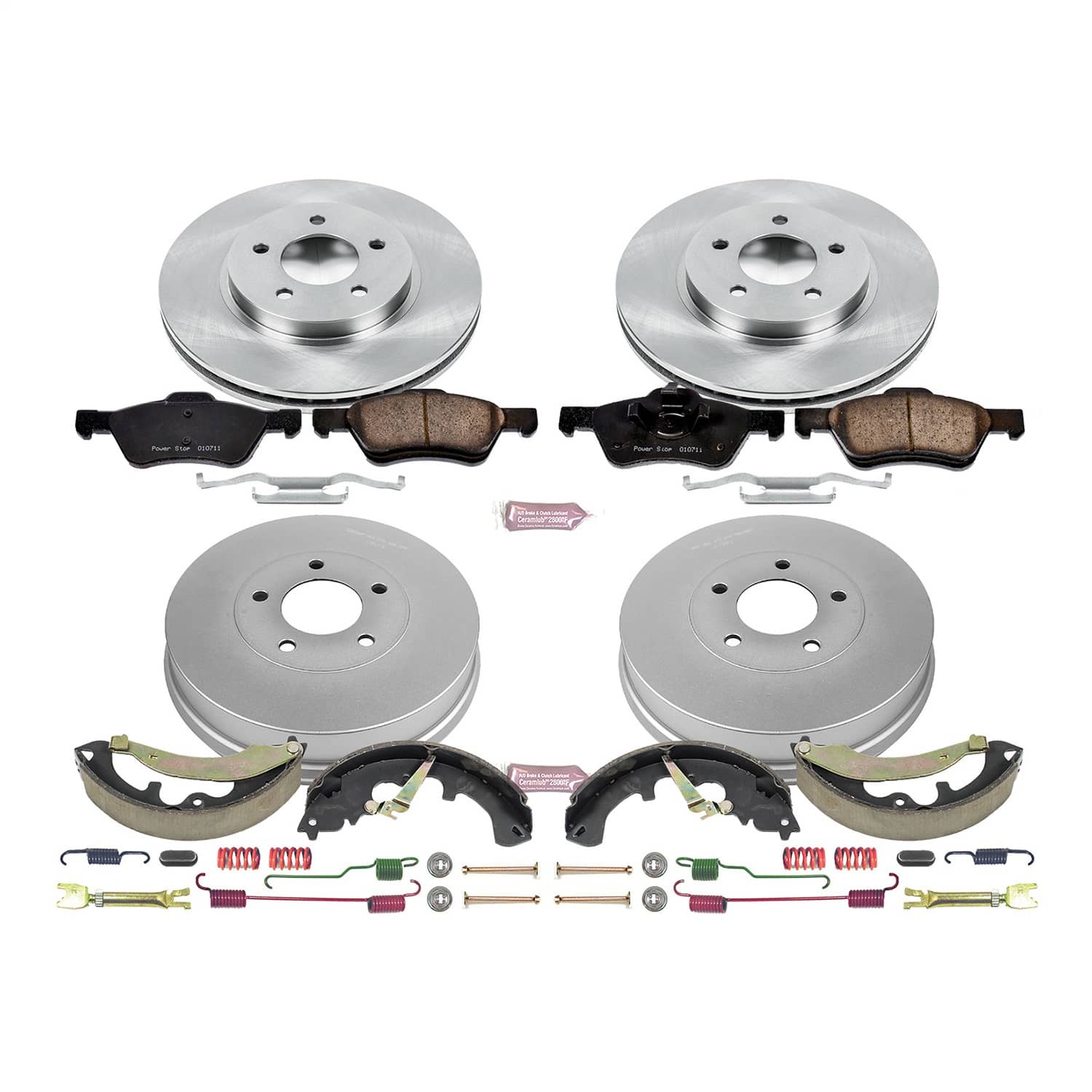 Power Stop - KOE15255DK - Complete Vehicle Disc/Drum Brake Kit
