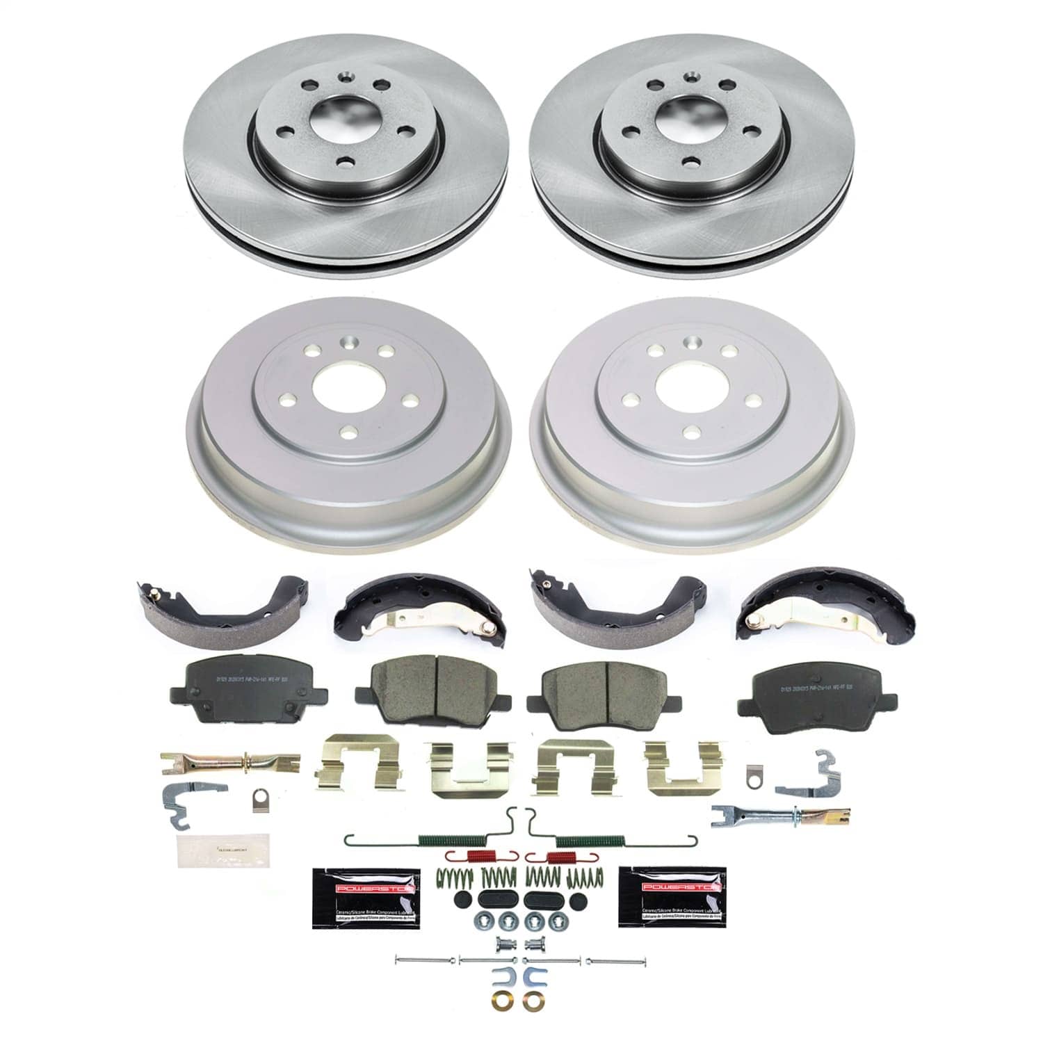 Power Stop - KOE15487DK - Complete Vehicle Disc/Drum Brake Kit