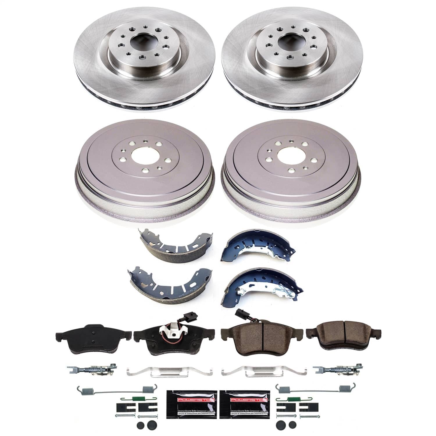 Power Stop - KOE15491DK - Complete Vehicle Disc/Drum Brake Kit