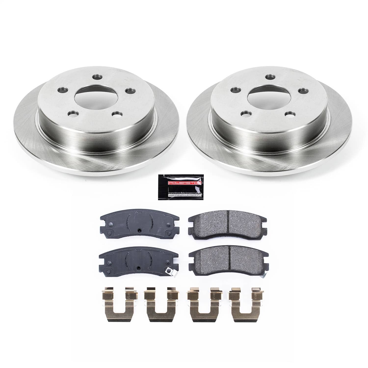 Power Stop - KOE1558 - Rear - Disc Brake Pad and Rotor Kit