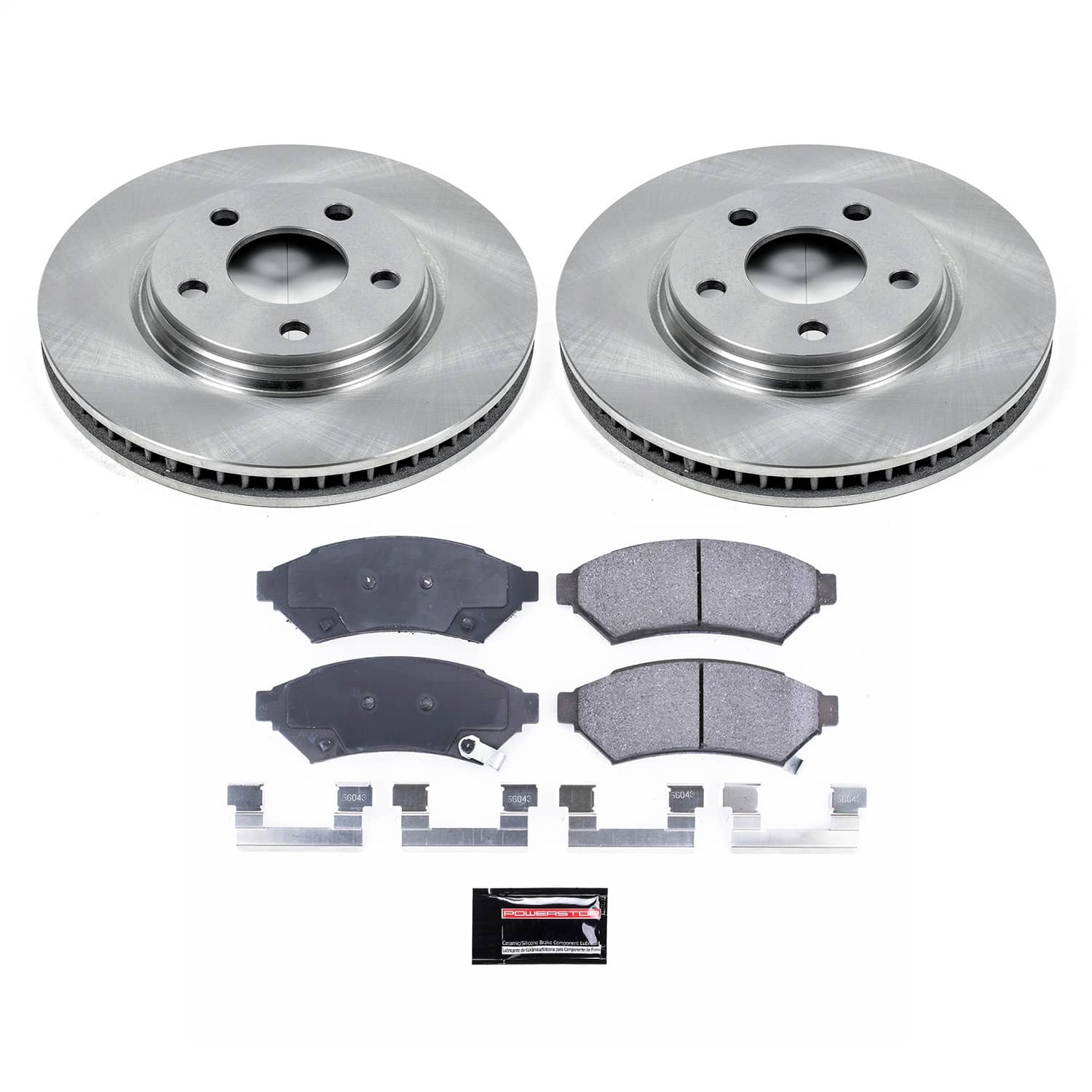 Power Stop - KOE1588 - Front - Disc Brake Pad and Rotor Kit