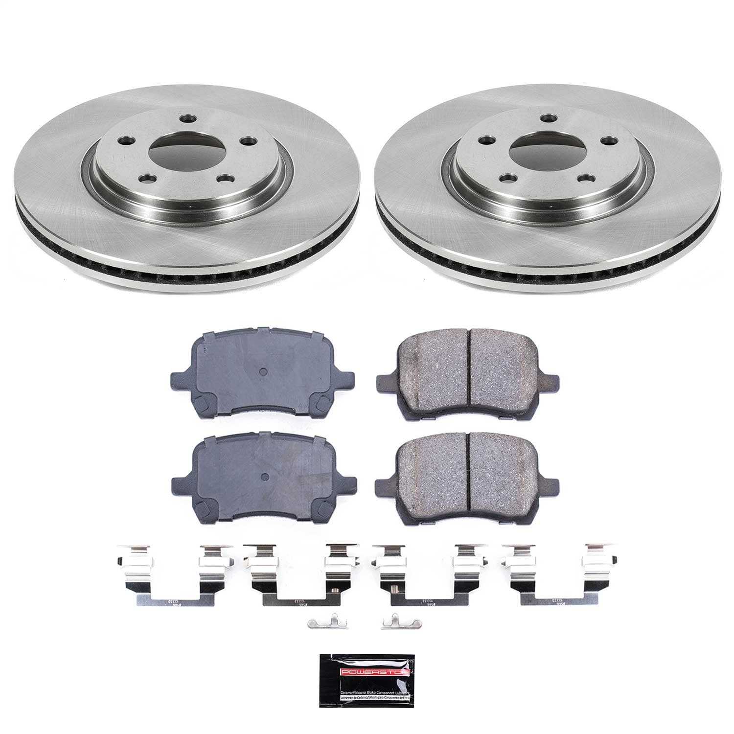 Power Stop - KOE1614 - Front - Disc Brake Pad and Rotor Kit