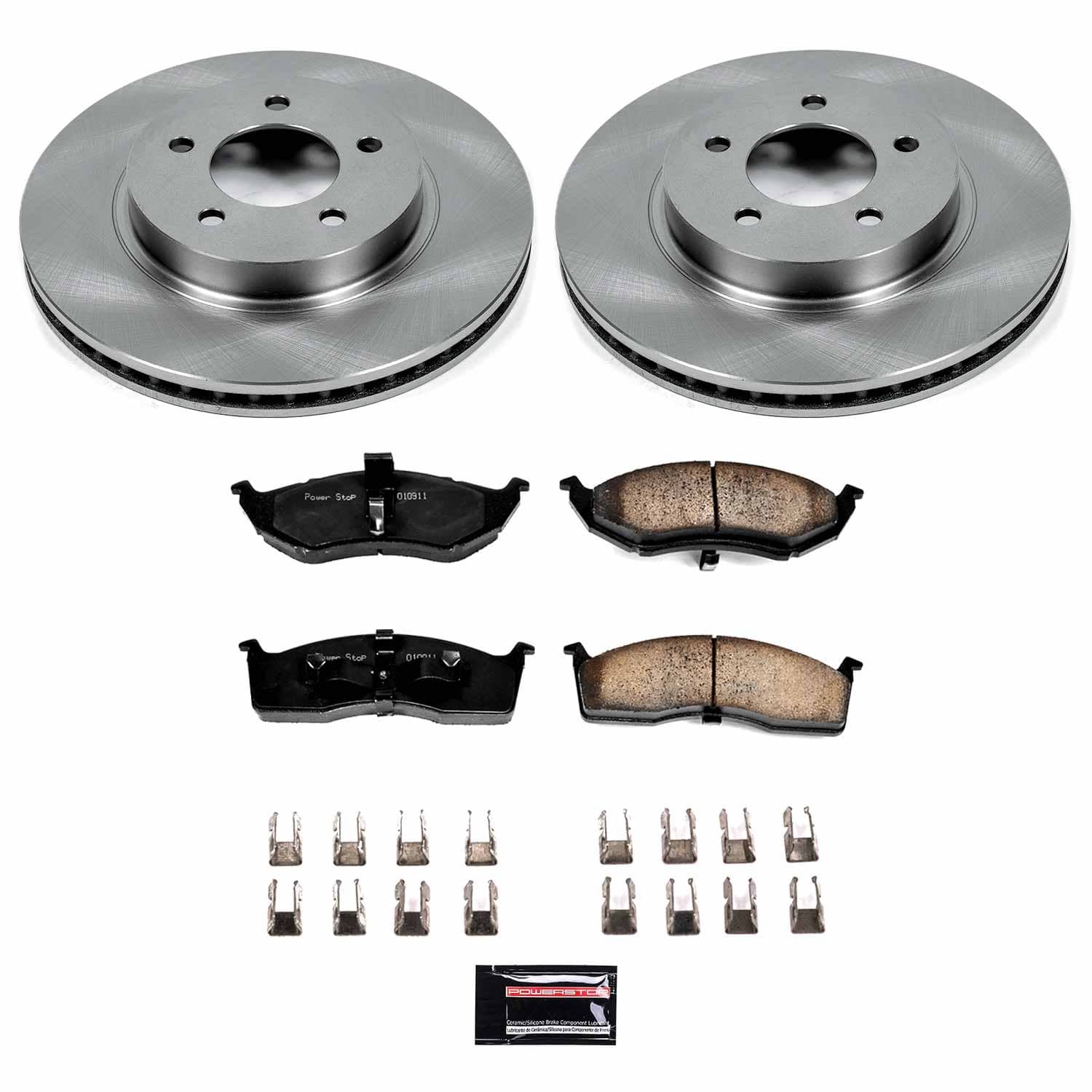 Power Stop - KOE1692 - Front - Disc Brake Pad and Rotor Kit