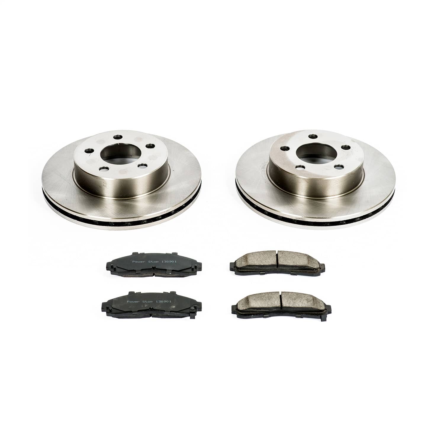 Power Stop - KOE1860 - Front - Disc Brake Pad and Rotor Kit