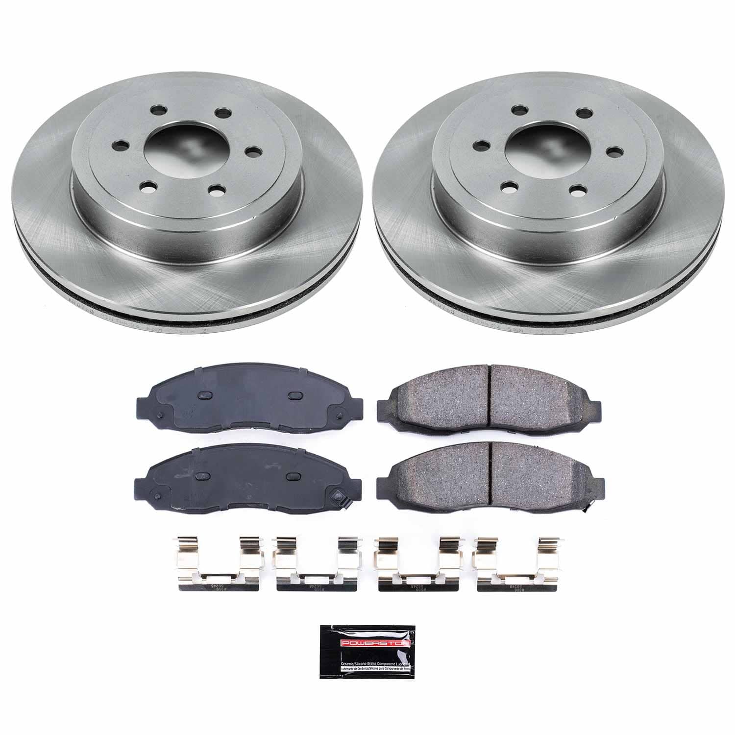 Power Stop - KOE2187 - Front - Disc Brake Pad and Rotor Kit