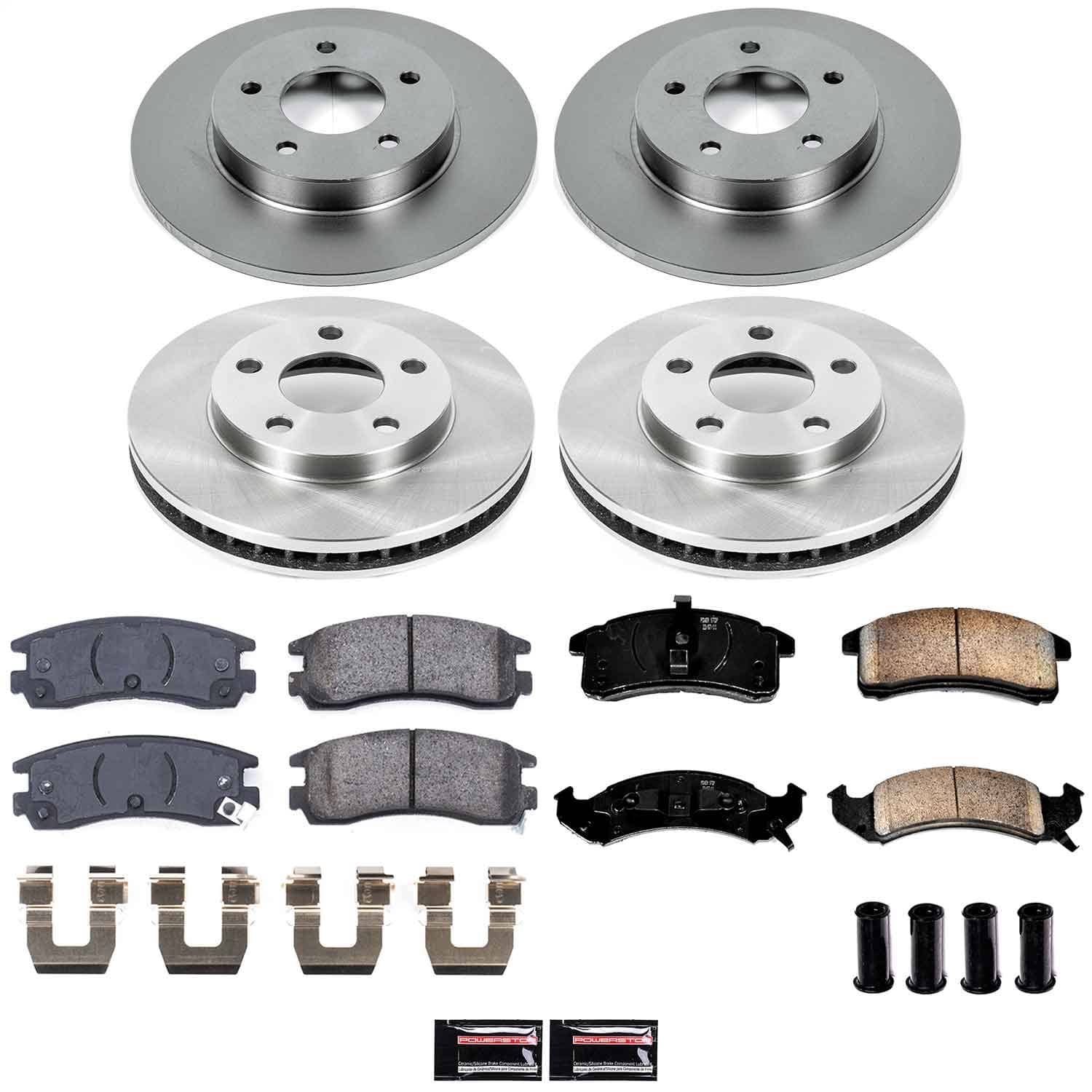 Power Stop - KOE2762 - Front and Rear - Disc Brake Pad and Rotor Kit