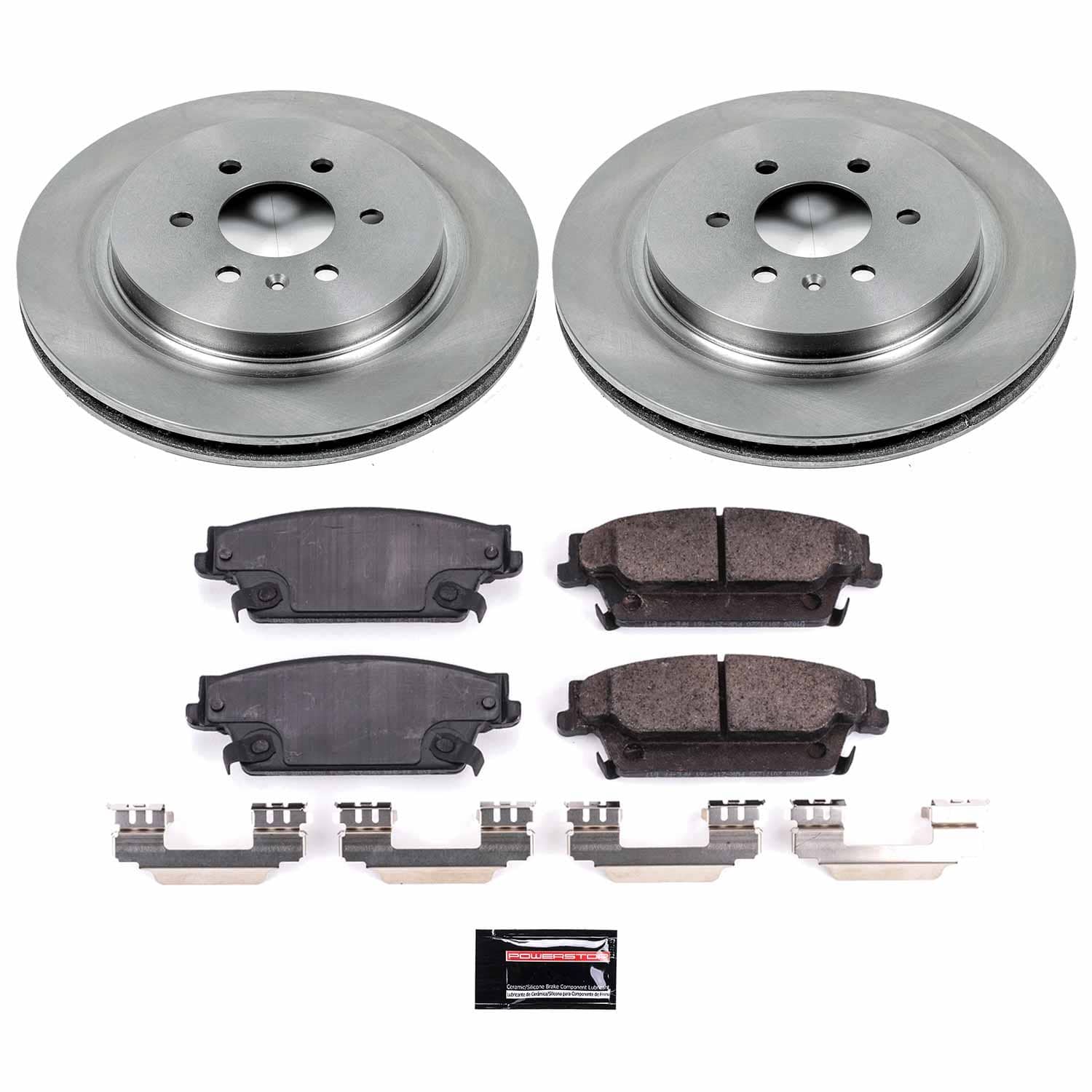 Power Stop - KOE4568 - Rear - Disc Brake Pad and Rotor Kit