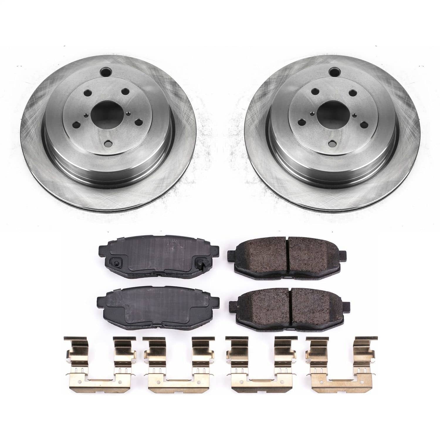 Power Stop - KOE4645 - Rear - Disc Brake Pad and Rotor Kit