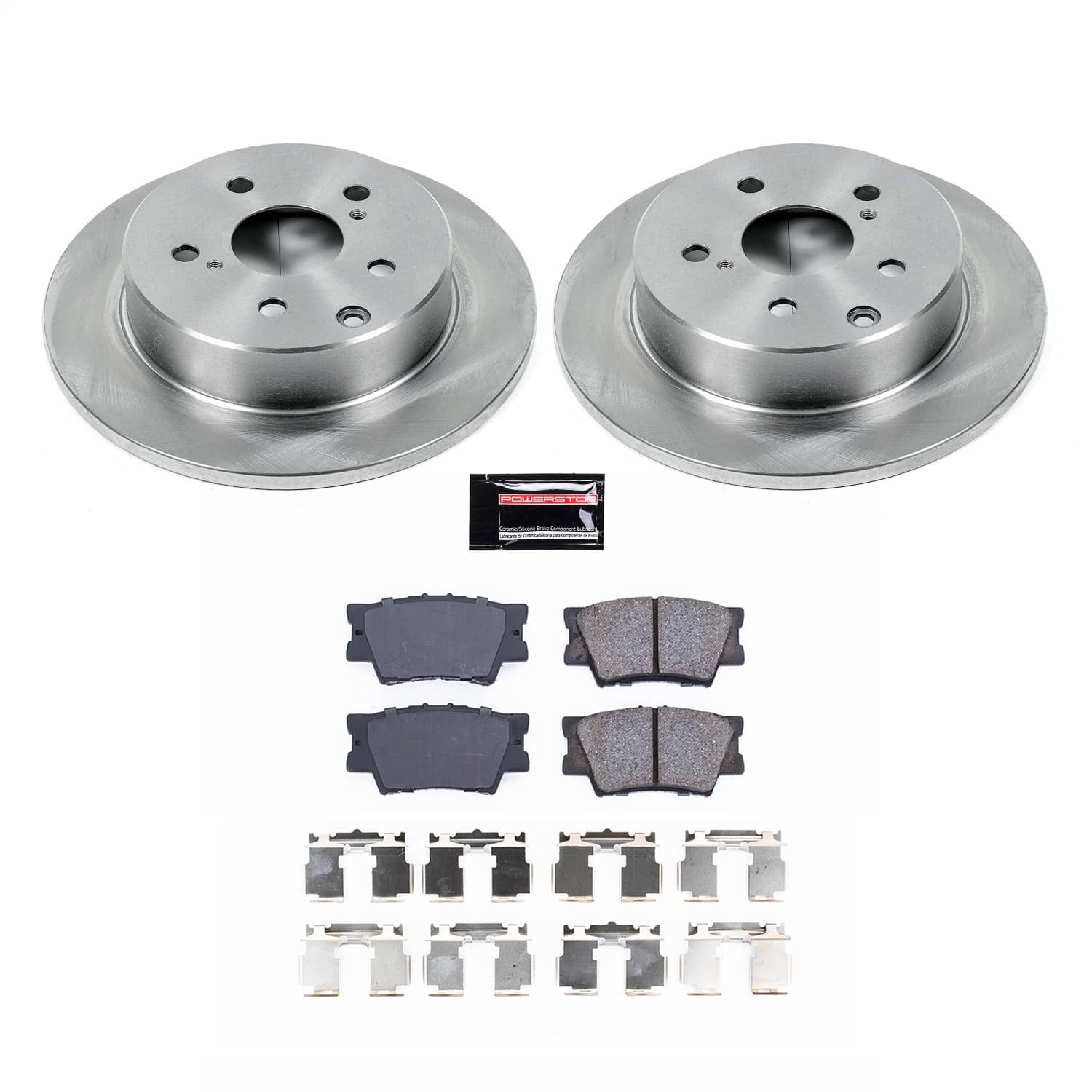 Power Stop - KOE4671 - Rear - Disc Brake Pad and Rotor Kit