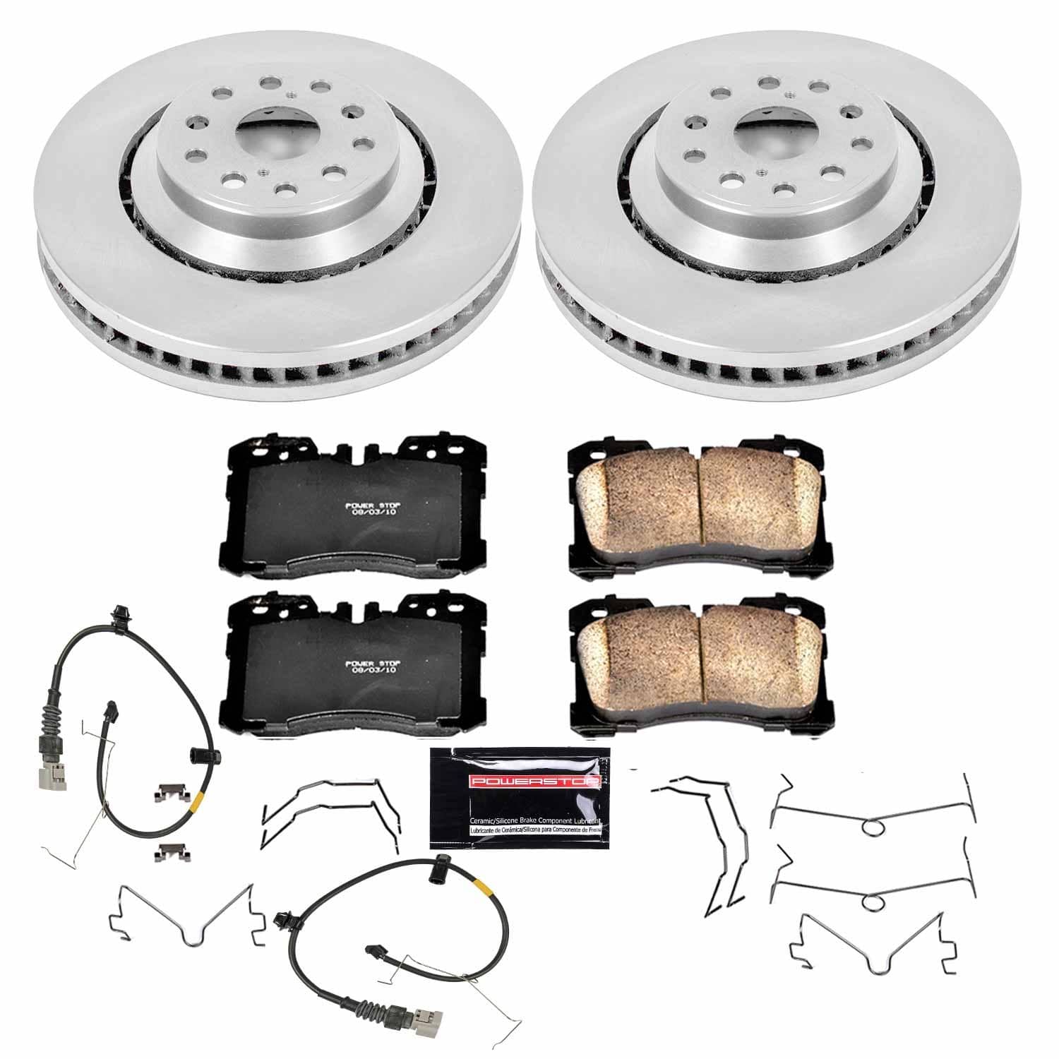 Power Stop - KOE4687 - Front - Disc Brake Pad and Rotor Kit