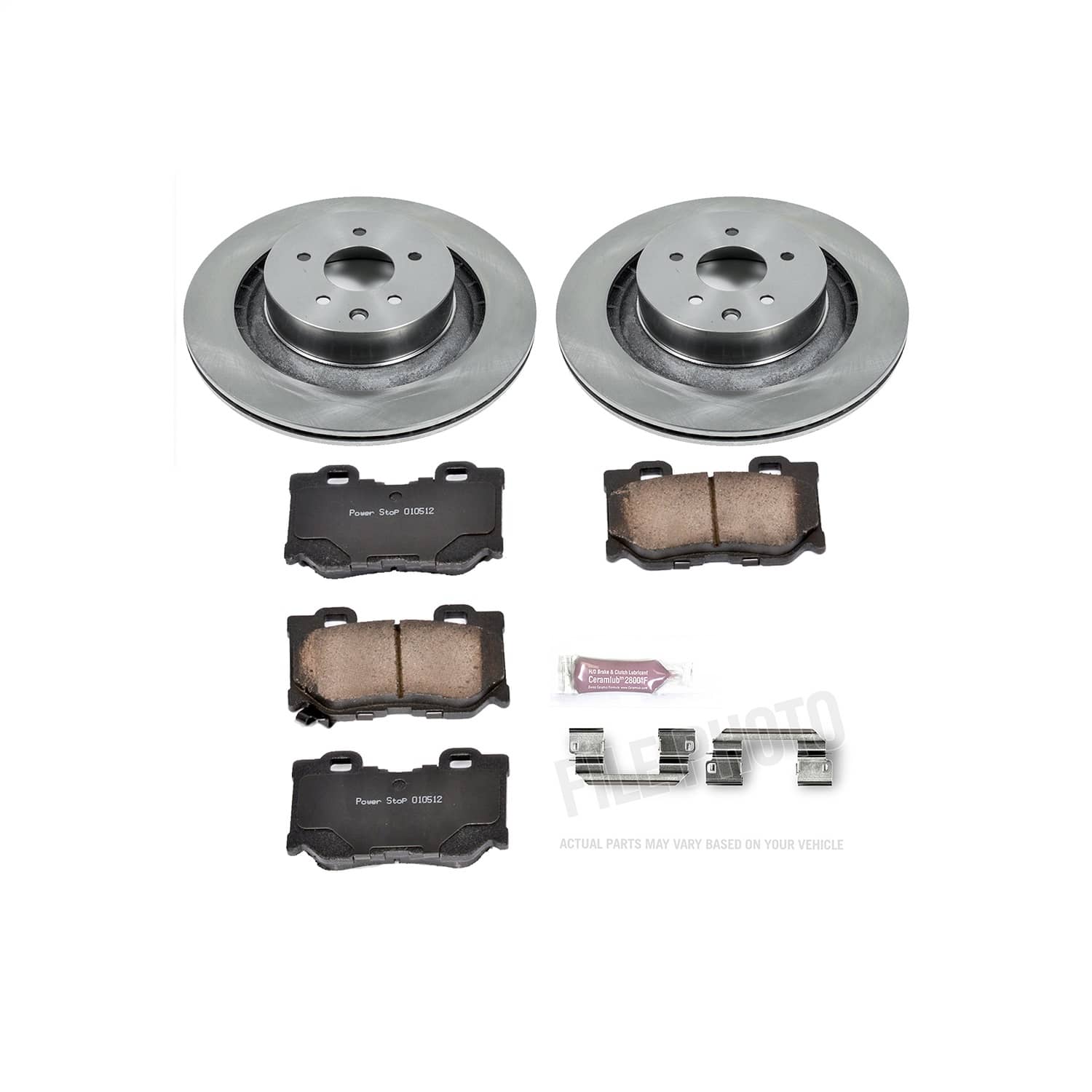Power Stop - KOE4732 - Rear - Disc Brake Pad and Rotor Kit