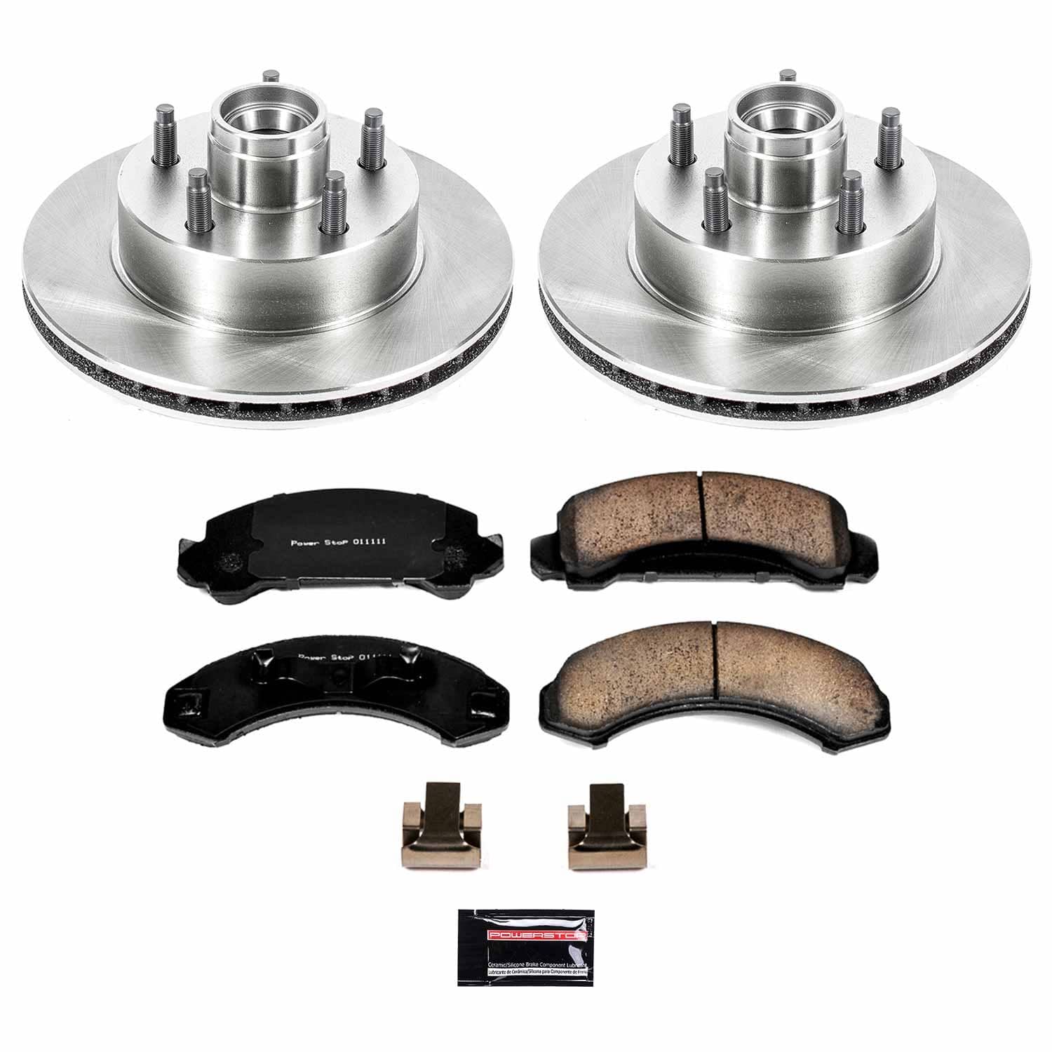 Power Stop - KOE4784 - Front - Disc Brake Pad and Rotor Kit