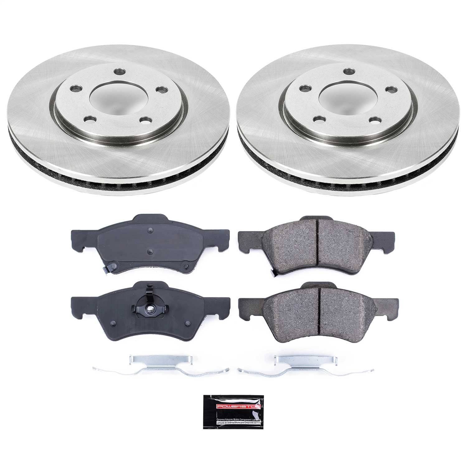 Power Stop - KOE5247 - Front - Disc Brake Pad and Rotor Kit