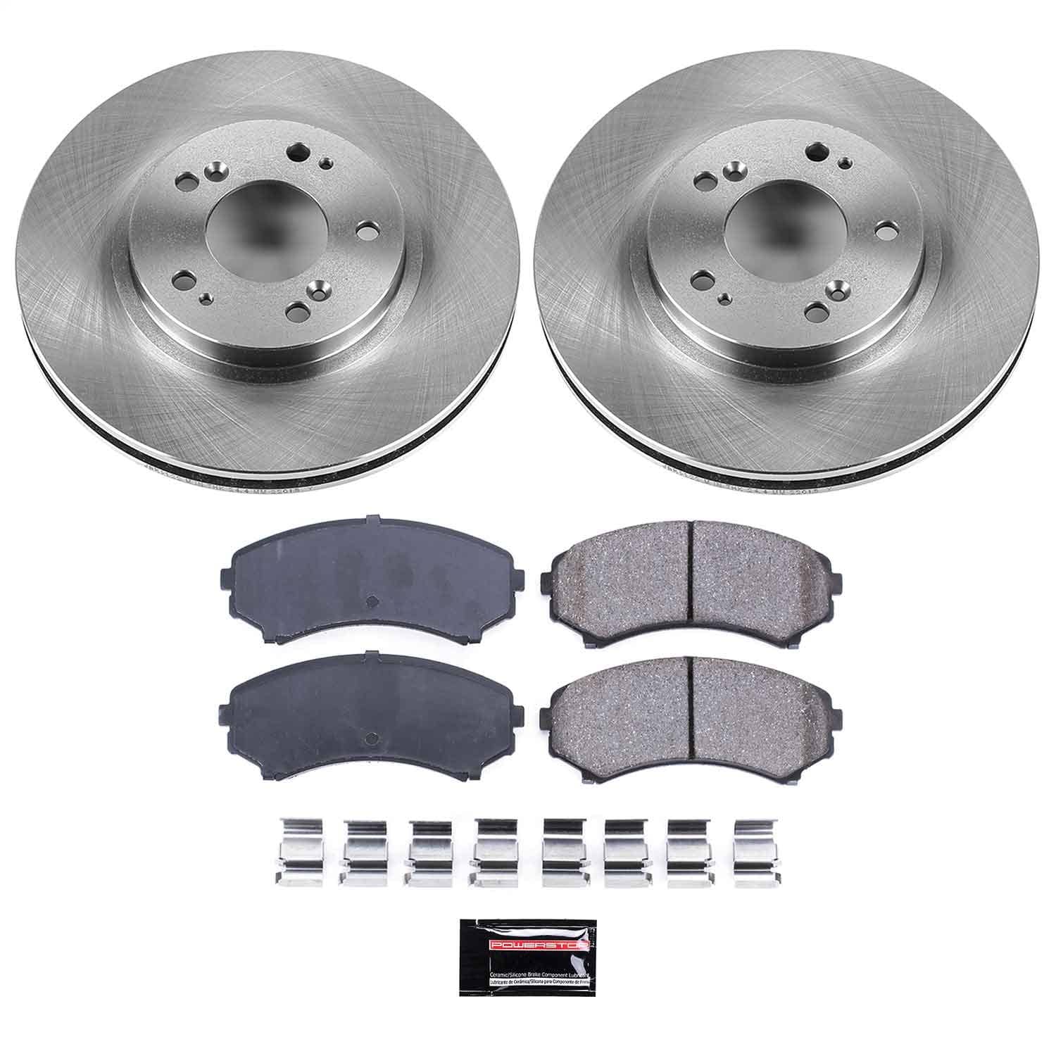 Power Stop - KOE5258 - Front - Disc Brake Pad and Rotor Kit