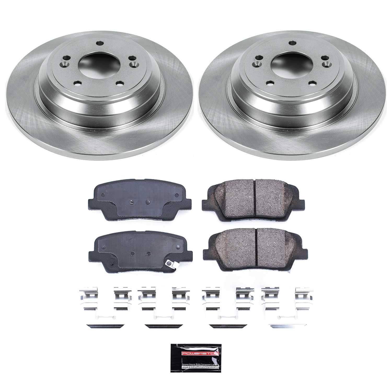 Power Stop - KOE5847 - Rear - Disc Brake Pad and Rotor Kit