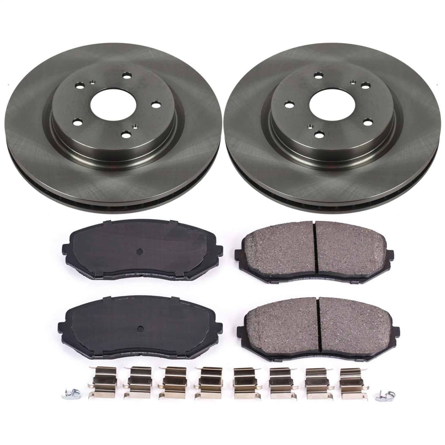 Power Stop - KOE5886 - Front - Disc Brake Pad and Rotor Kit
