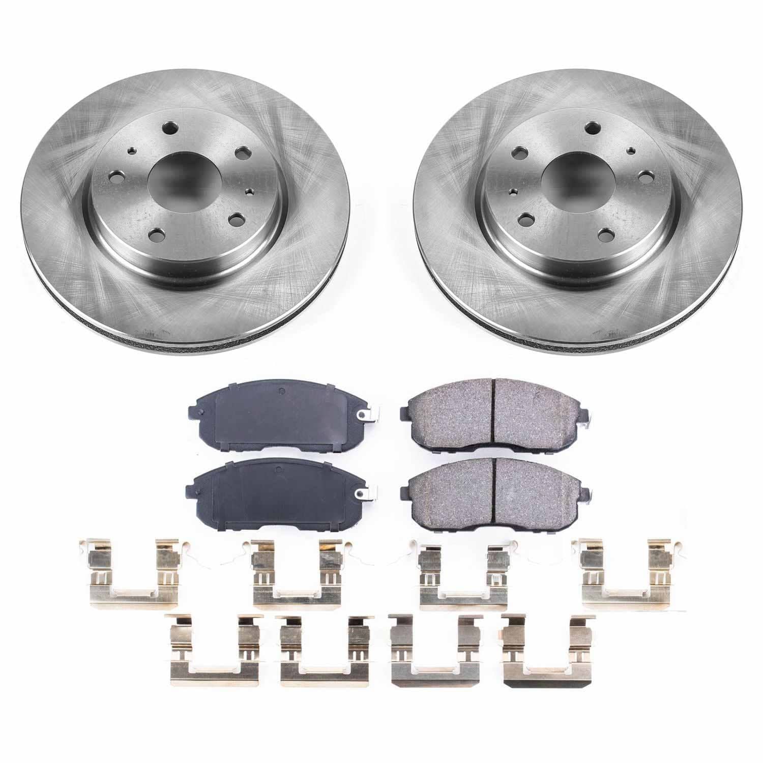 Power Stop - KOE5887 - Front - Disc Brake Pad and Rotor Kit