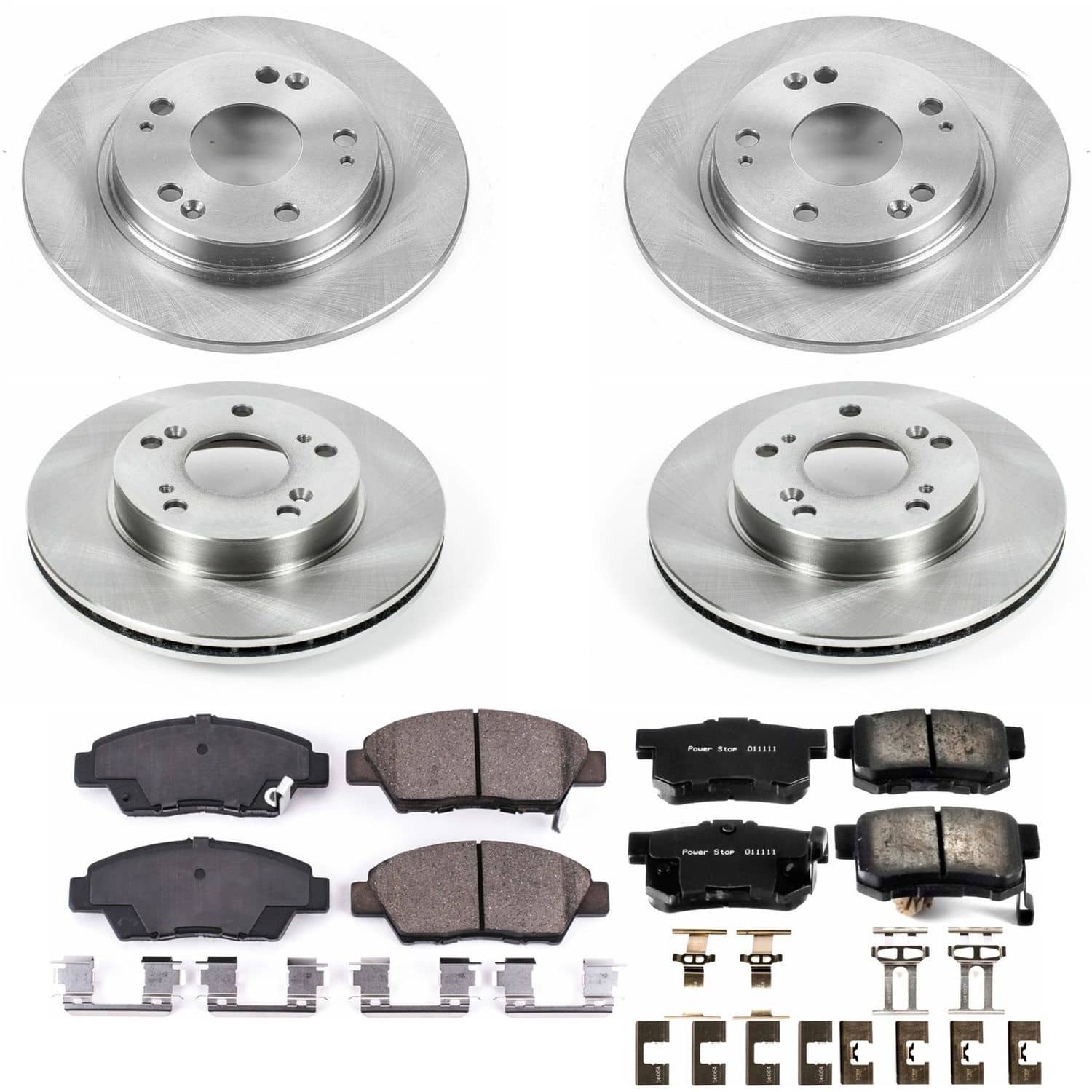 Power Stop - KOE5936 - Front and Rear - Disc Brake Pad and Rotor Kit