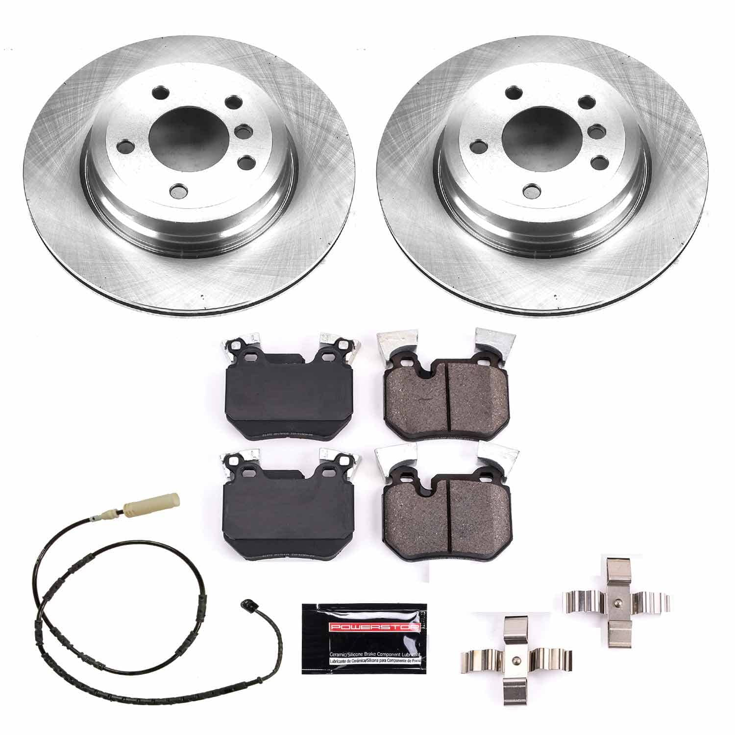 Power Stop - KOE6007 - Rear - Disc Brake Pad and Rotor Kit